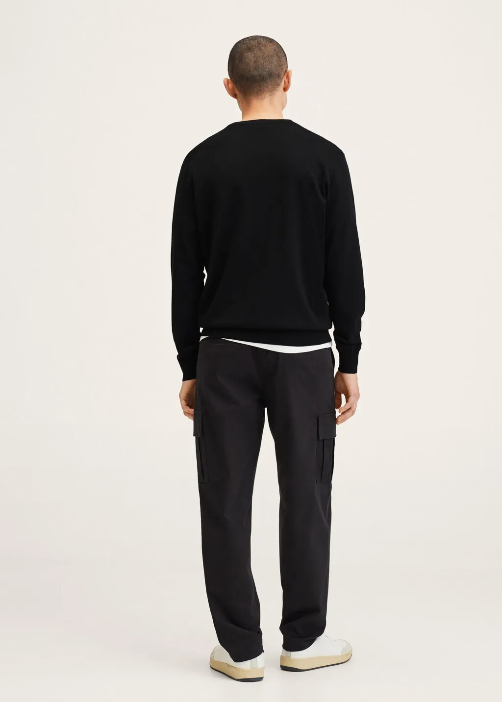 Pullover lana collo a V