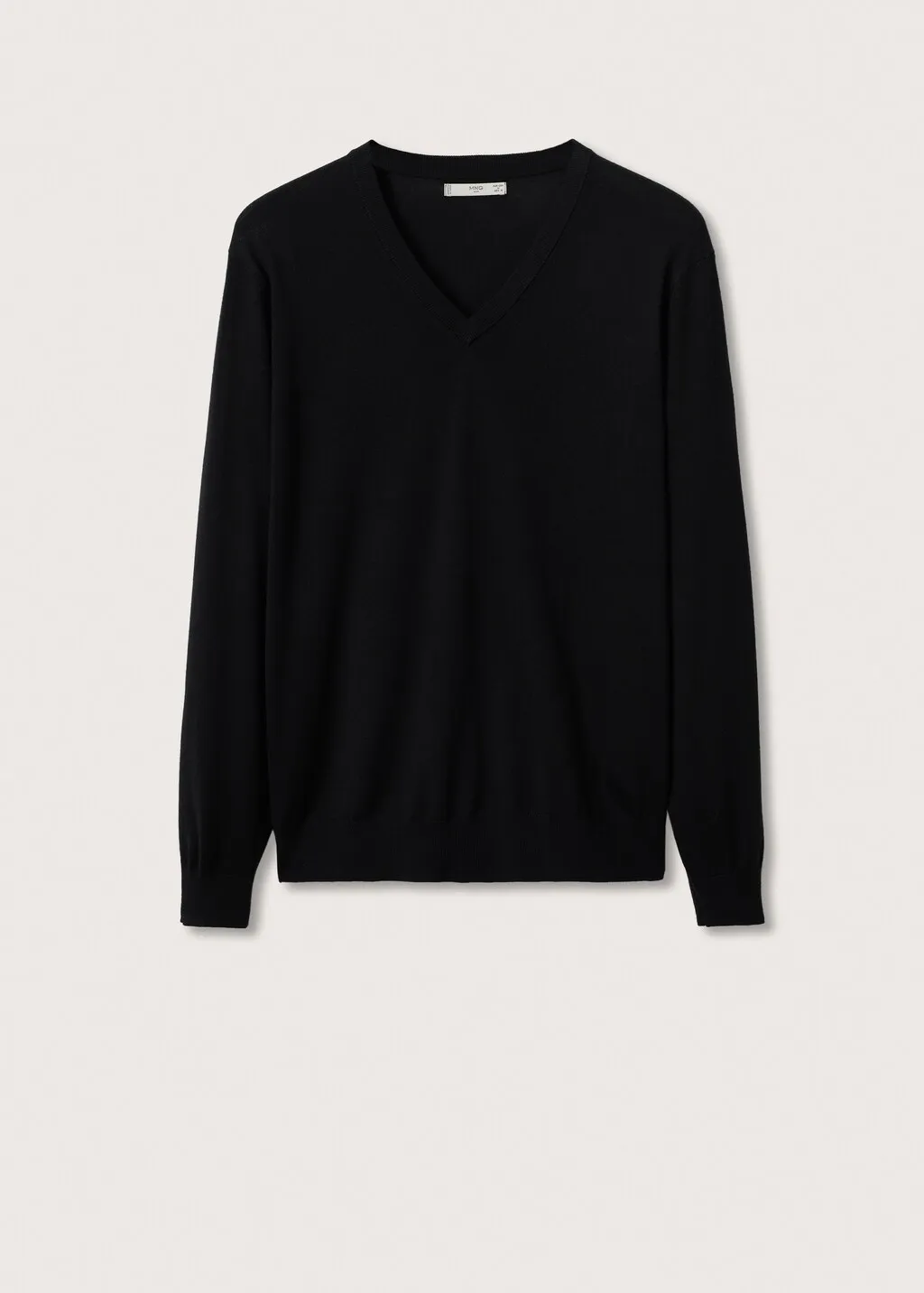 Pullover lana collo a V