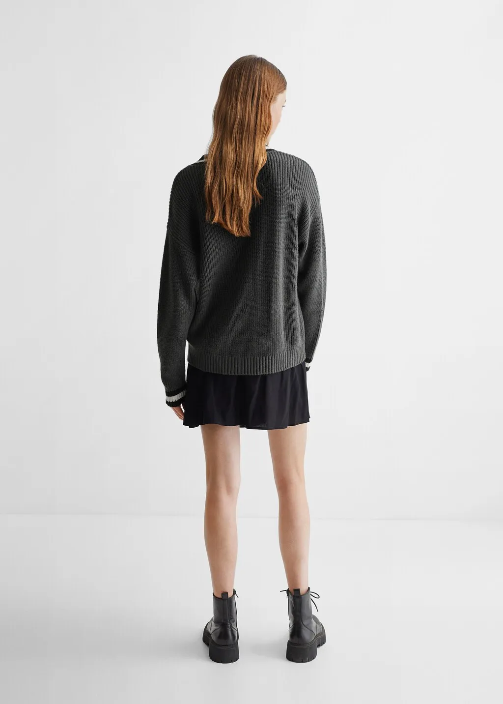 Pullover maglia collo a V