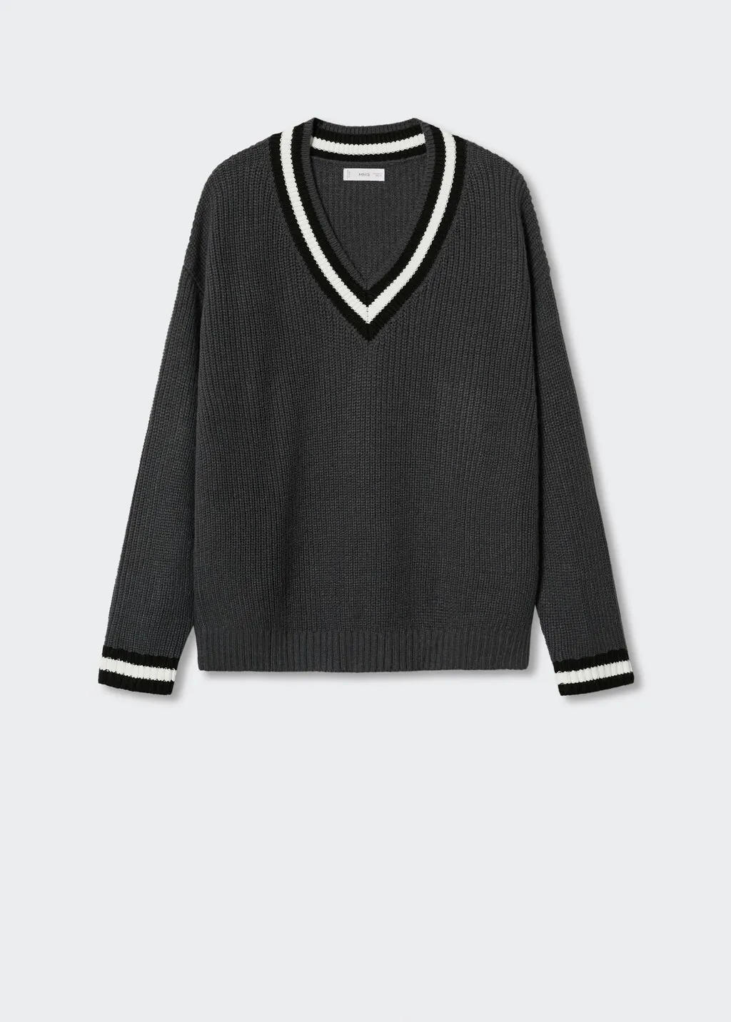 Pullover maglia collo a V