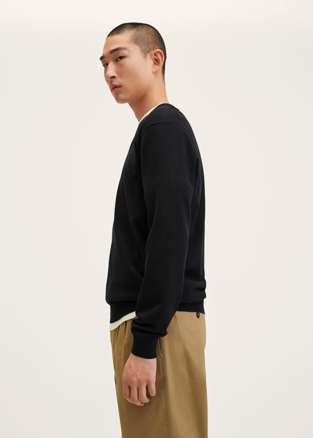 Pullover termoregolante collo a V