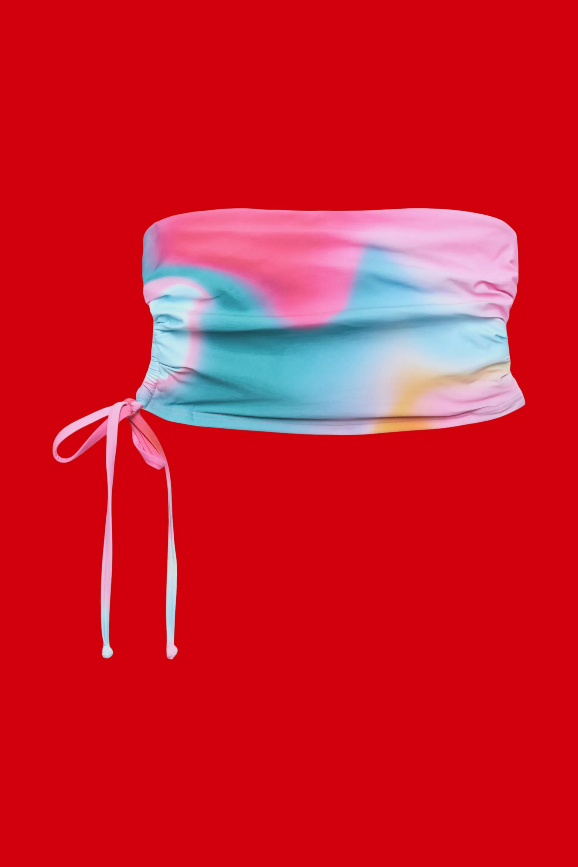Reggiseno da bikini a fascia tie dye