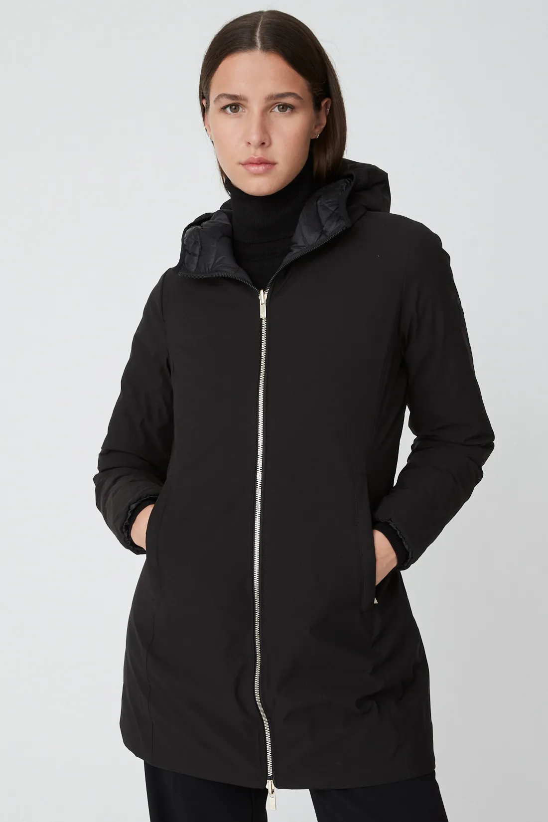 RITA – Reversible black wave down jacket