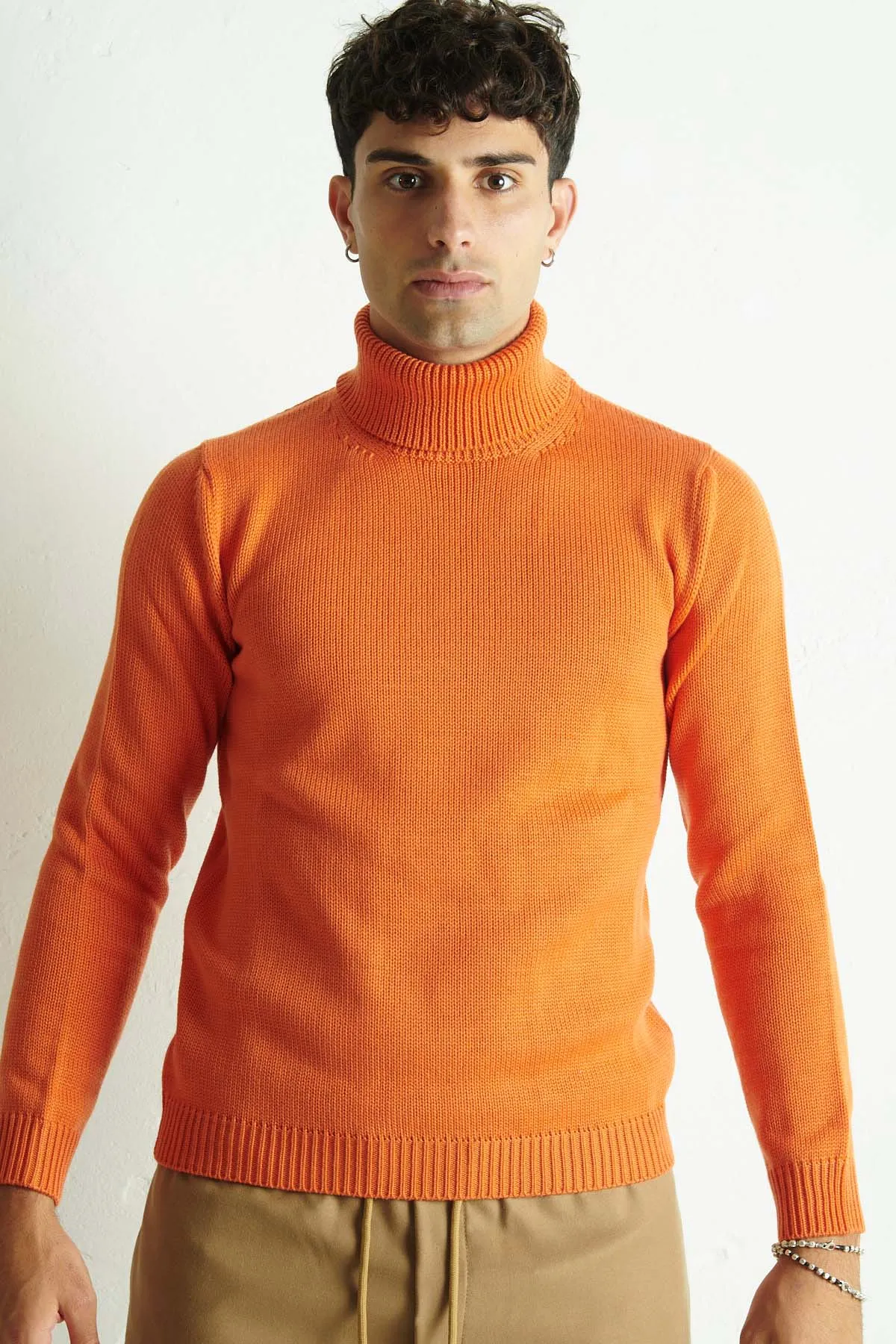 ROBERTO COLLINA dolcevita arancione