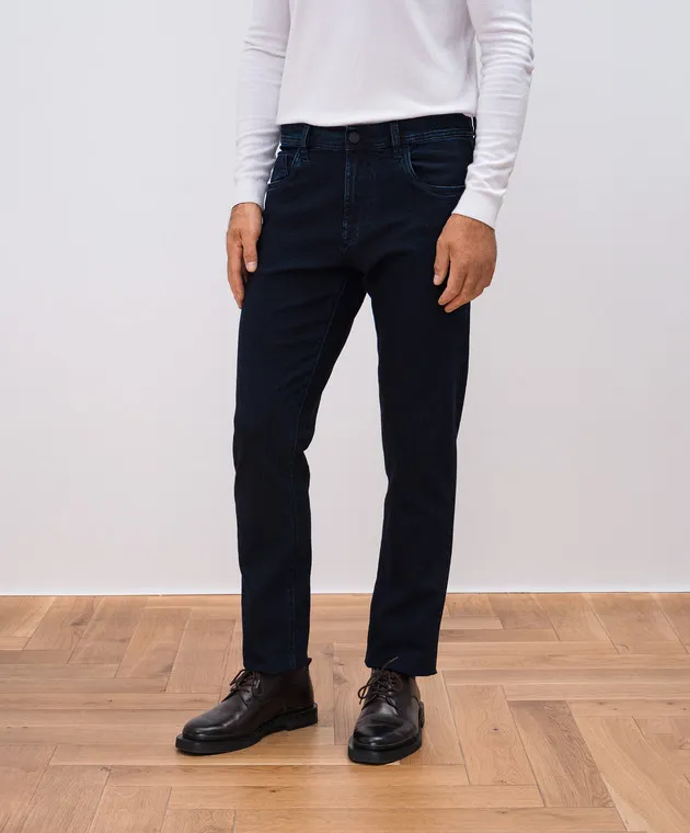 Scissor Scriptor Jeans COSTANTINO blu con patch e ricamo logo COSTANTINOT2295266