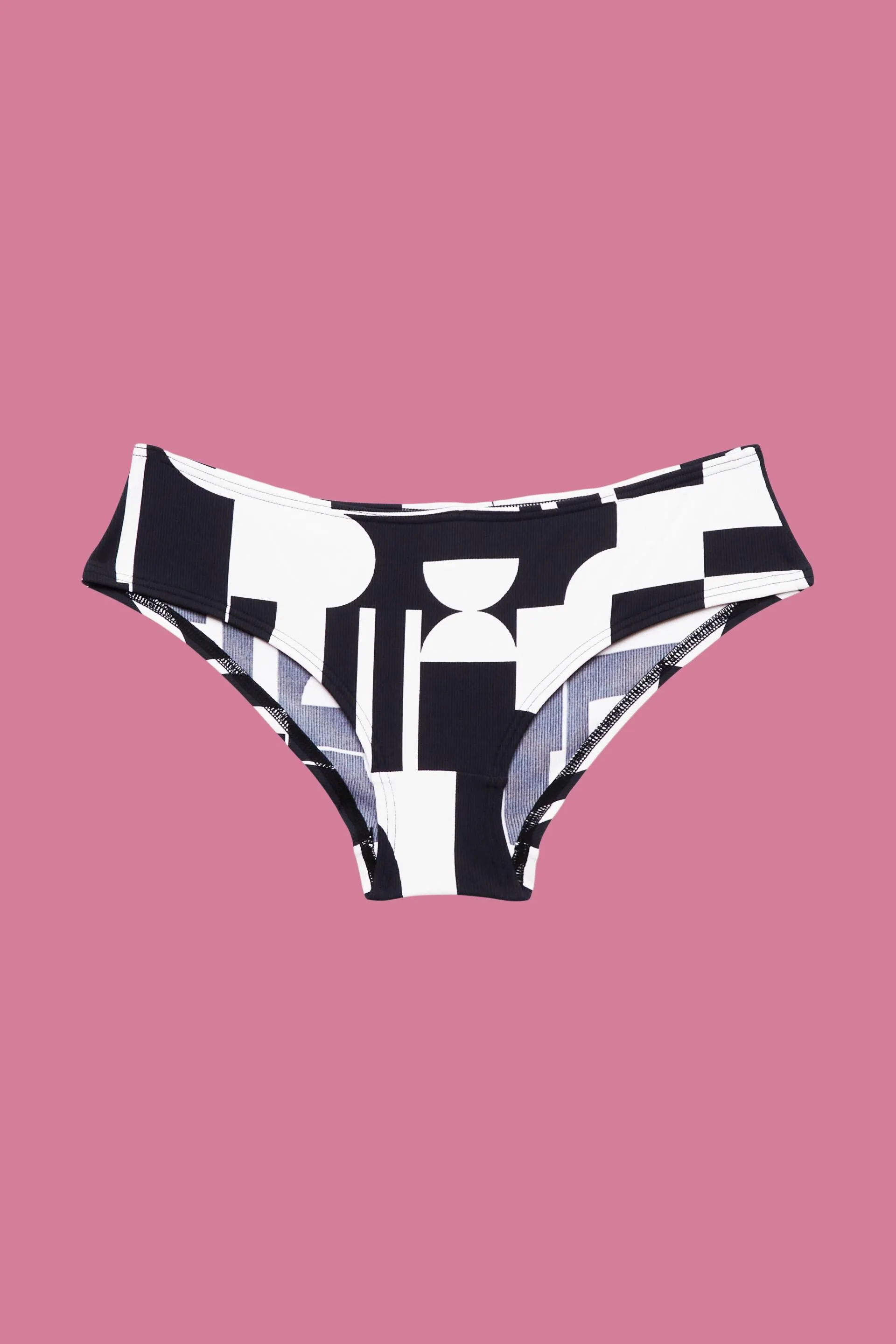 Slip da bikini a vita bassa con stampa retrò