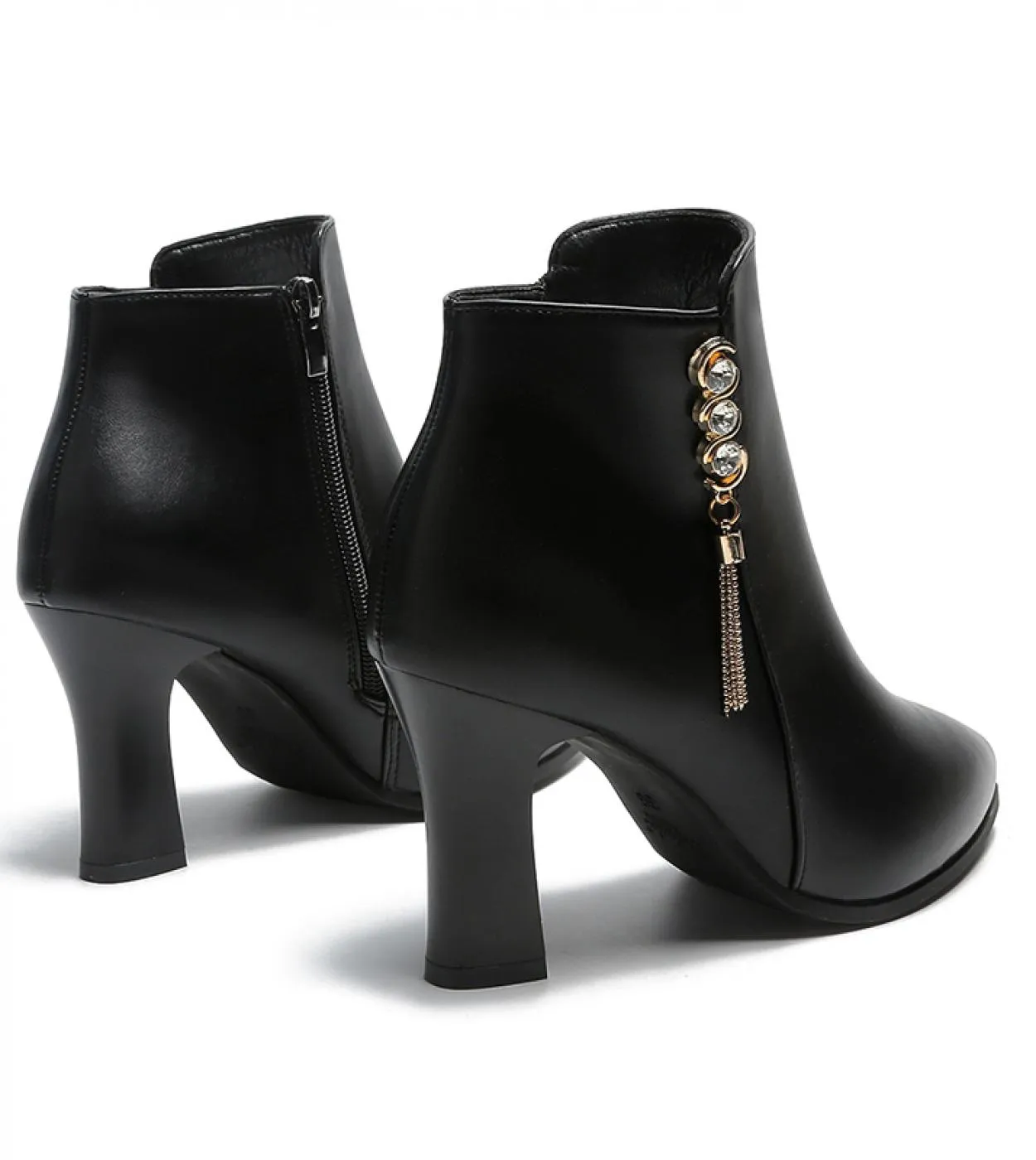 Stivaletti neri Scarpe con frange Stivali con frange Stile Stivali neri Frange Donna Stivali da donna