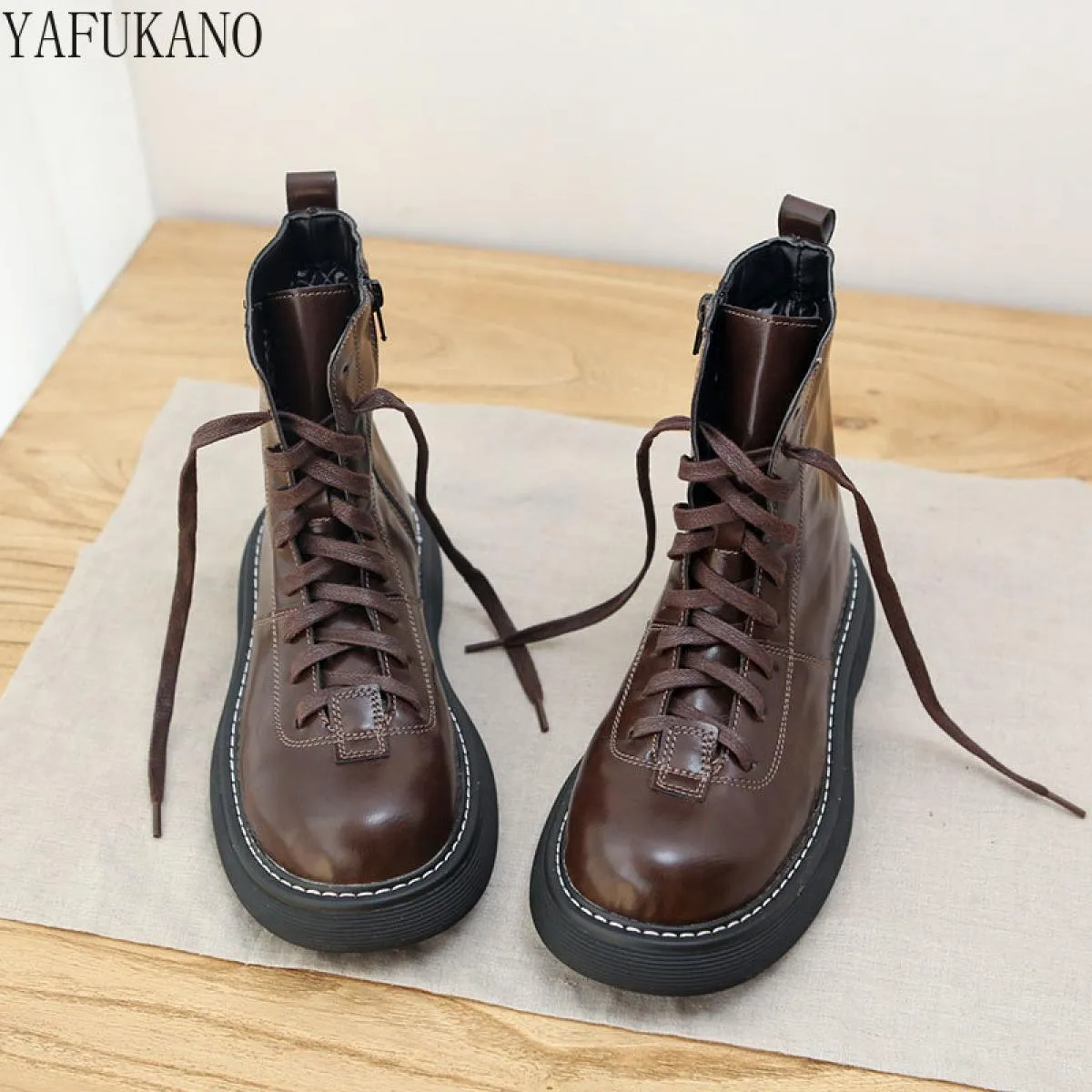 Stivali Donna Stivali invernali britannici Stivali da moto da donna Stivaletti Mori Boots Stivali da donna