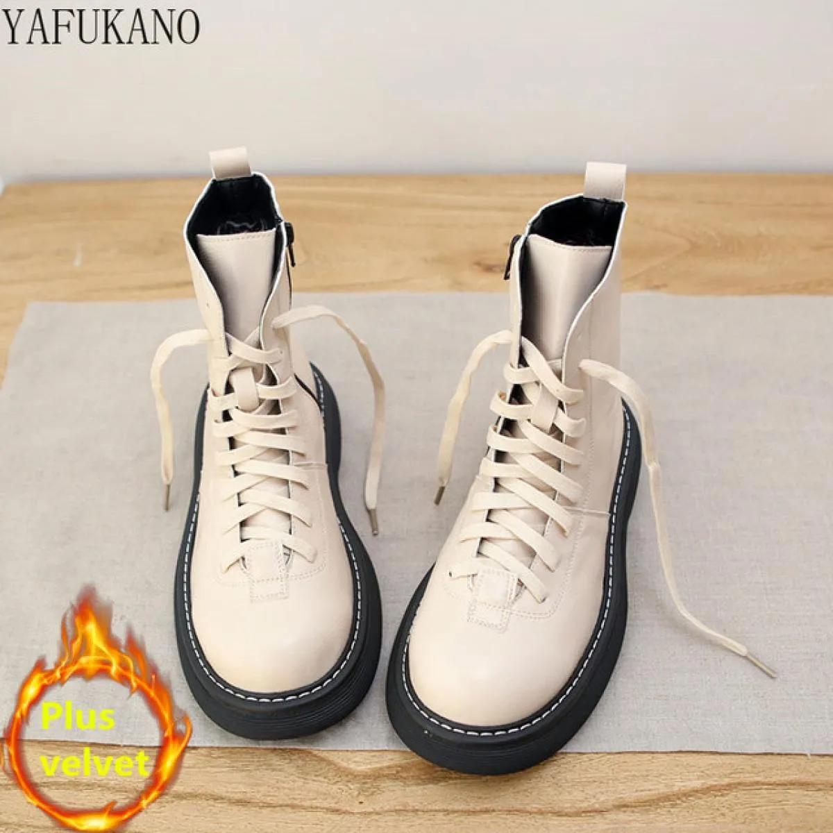 Stivali Donna Stivali invernali britannici Stivali da moto da donna Stivaletti Mori Boots Stivali da donna