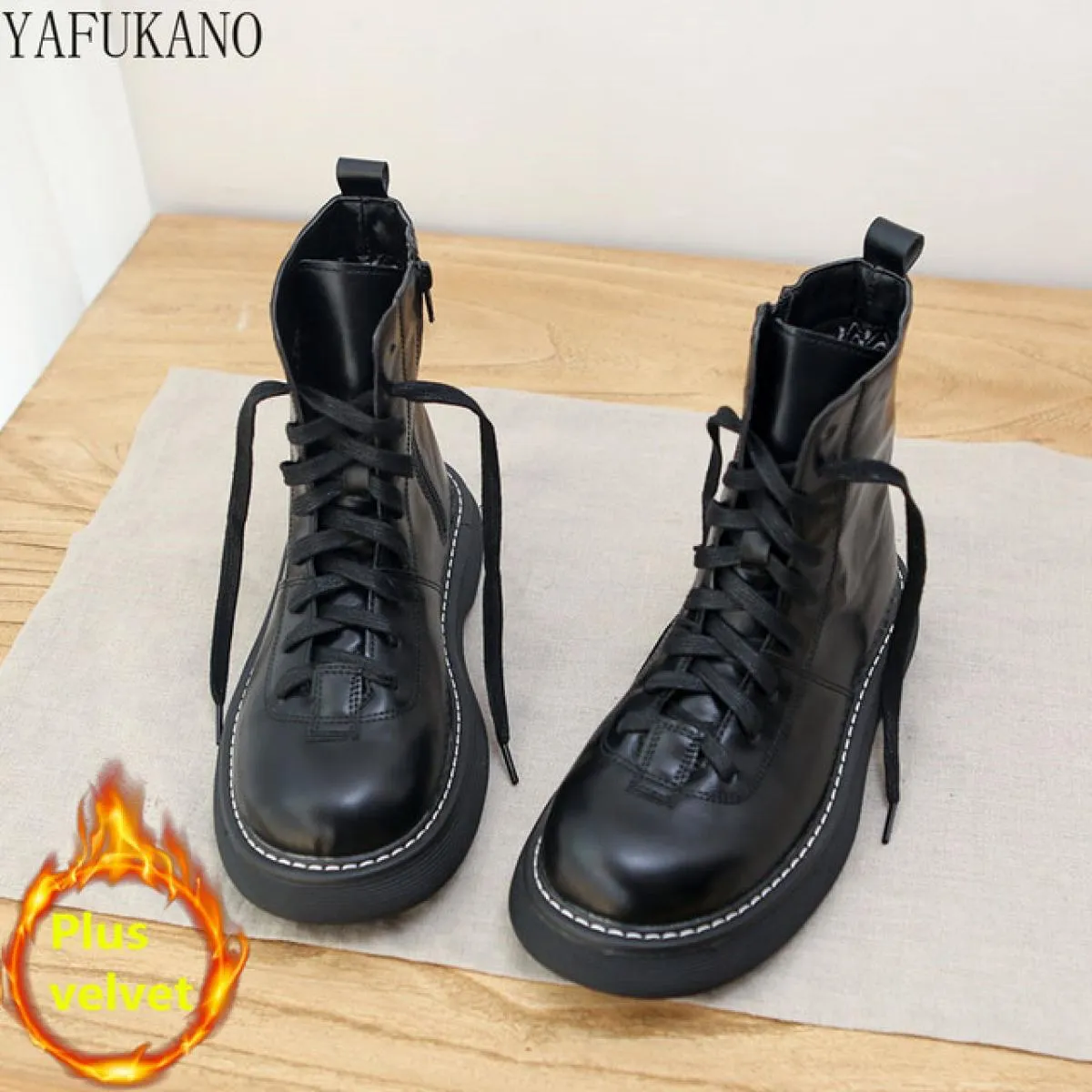 Stivali Donna Stivali invernali britannici Stivali da moto da donna Stivaletti Mori Boots Stivali da donna