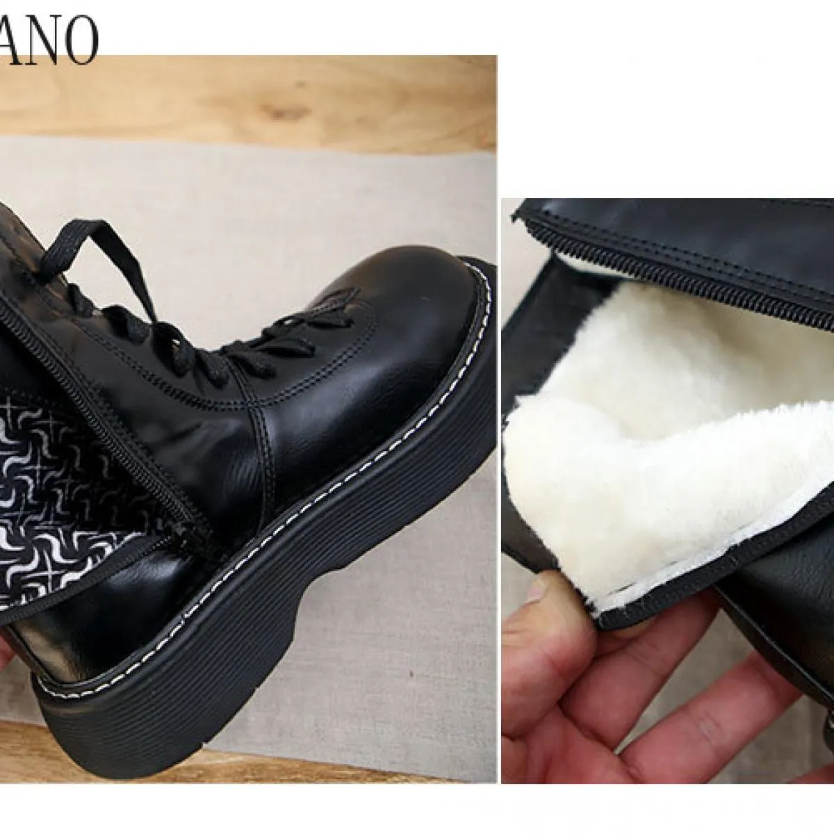 Stivali Donna Stivali invernali britannici Stivali da moto da donna Stivaletti Mori Boots Stivali da donna