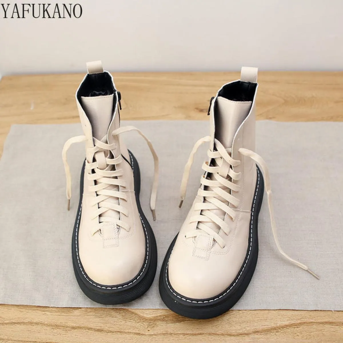 Stivali Donna Stivali invernali britannici Stivali da moto da donna Stivaletti Mori Boots Stivali da donna