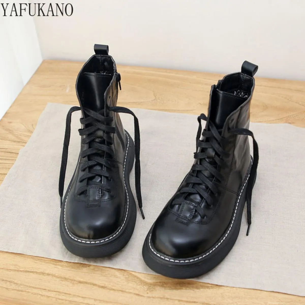 Stivali Donna Stivali invernali britannici Stivali da moto da donna Stivaletti Mori Boots Stivali da donna
