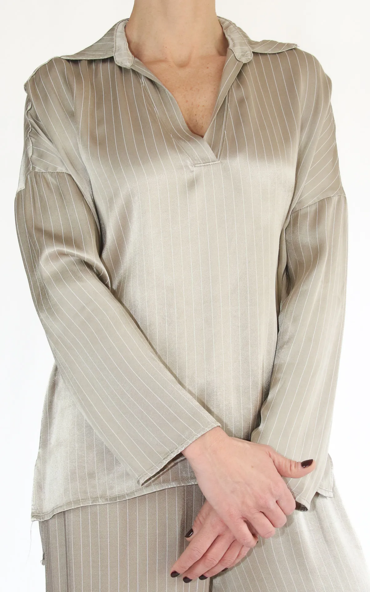 Susymix – Camicia con spacchi – Fango