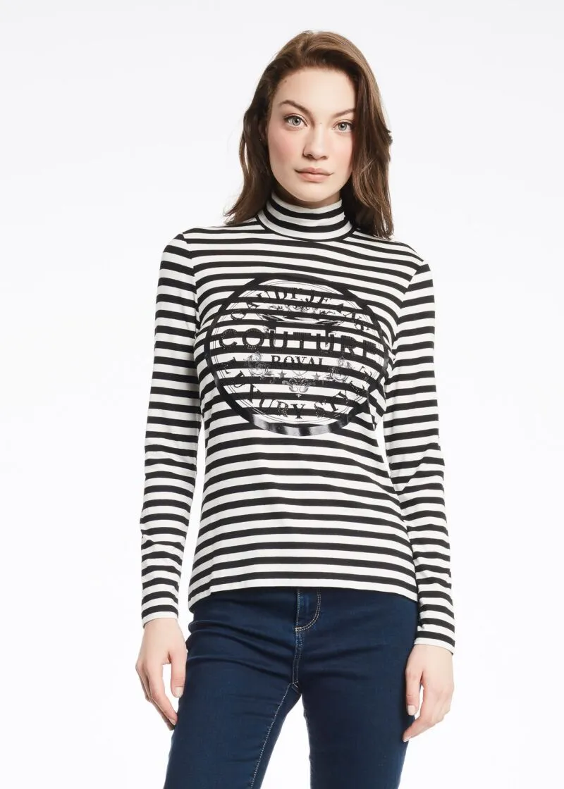 T shirt a collo alto