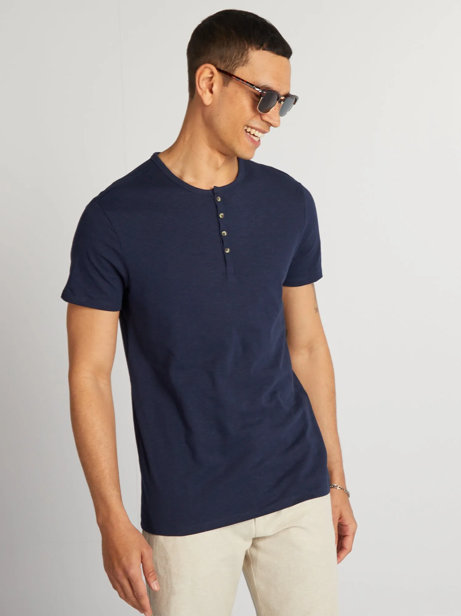 T-shirt in jersey - NERO