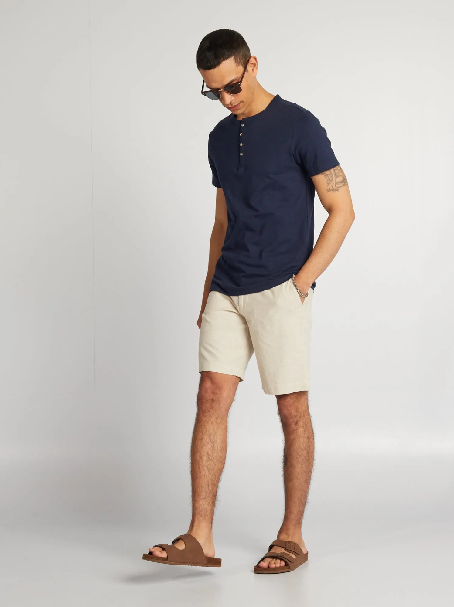 T-shirt in jersey - NERO