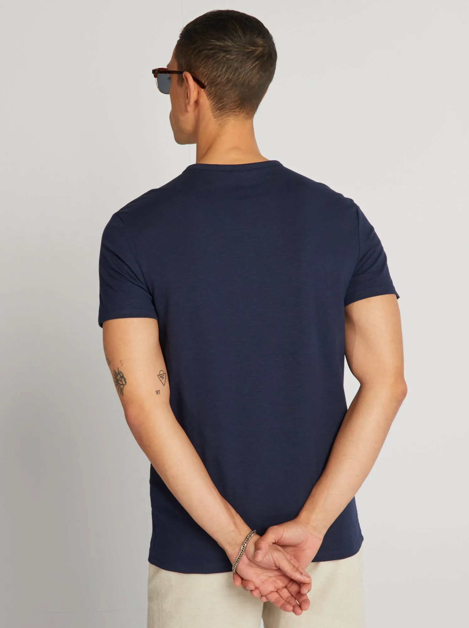 T-shirt in jersey - NERO
