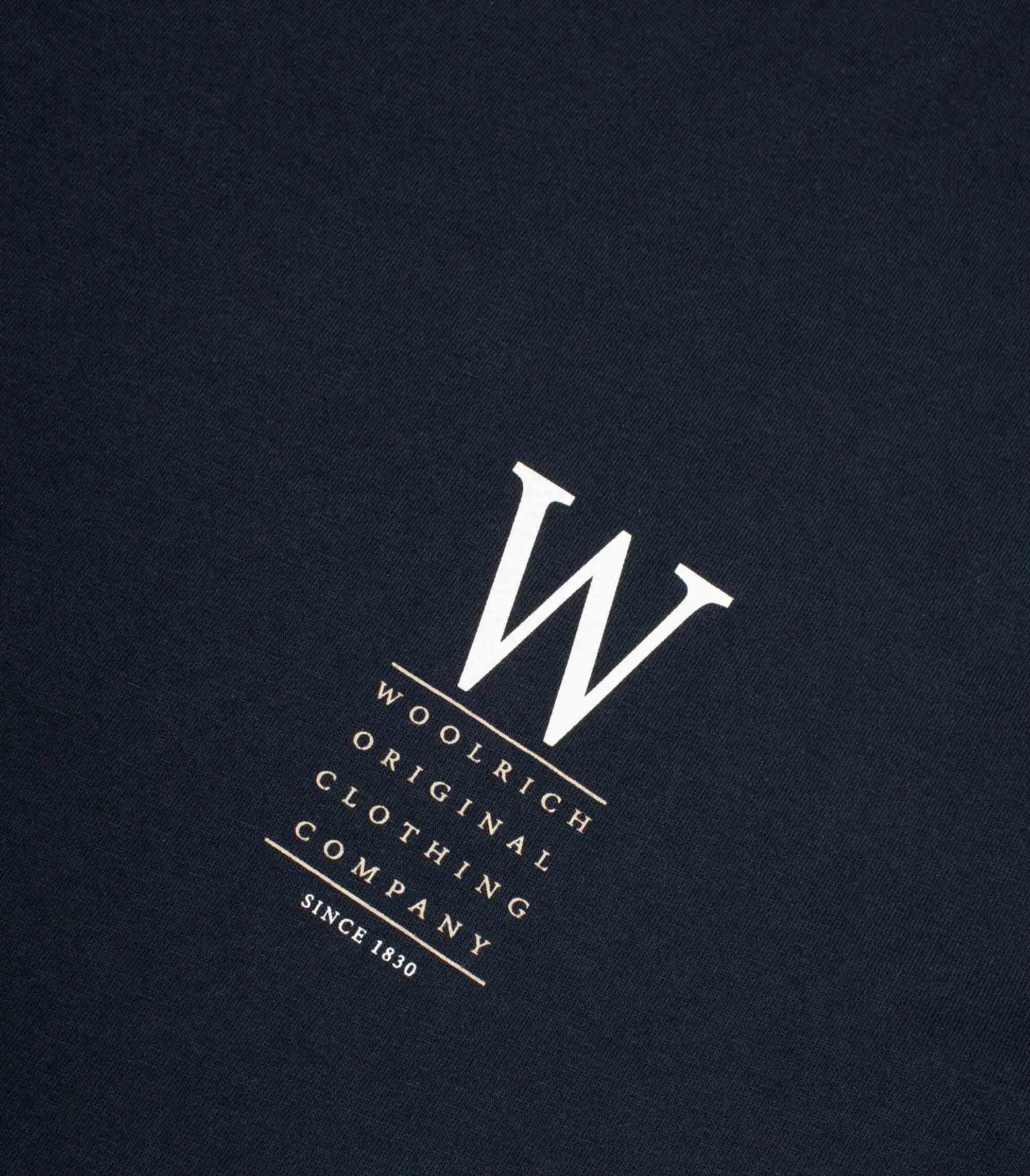 T-Shirt Woolrich Lakeside Tee Blu Uomo