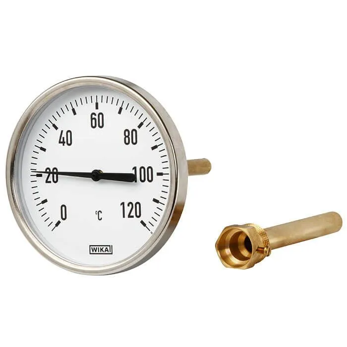 Termometro a quadrante WIKA, -30 → +50 °C, Ø quadrante 63mm, Quadrante