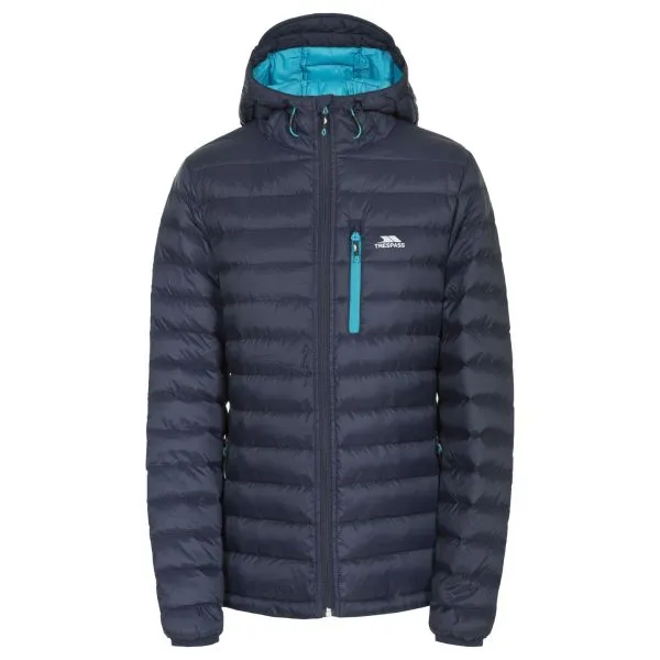 TRESPASS ARABEL DOWN JACKET Navy piumino donna con cappuccio
