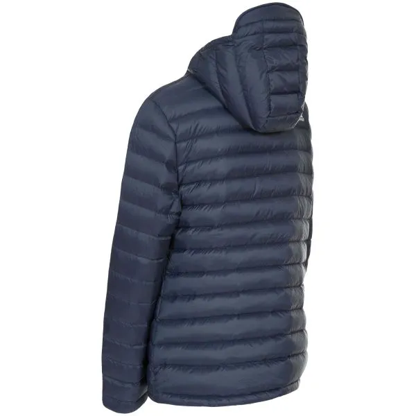 TRESPASS ARABEL DOWN JACKET Navy piumino donna con cappuccio