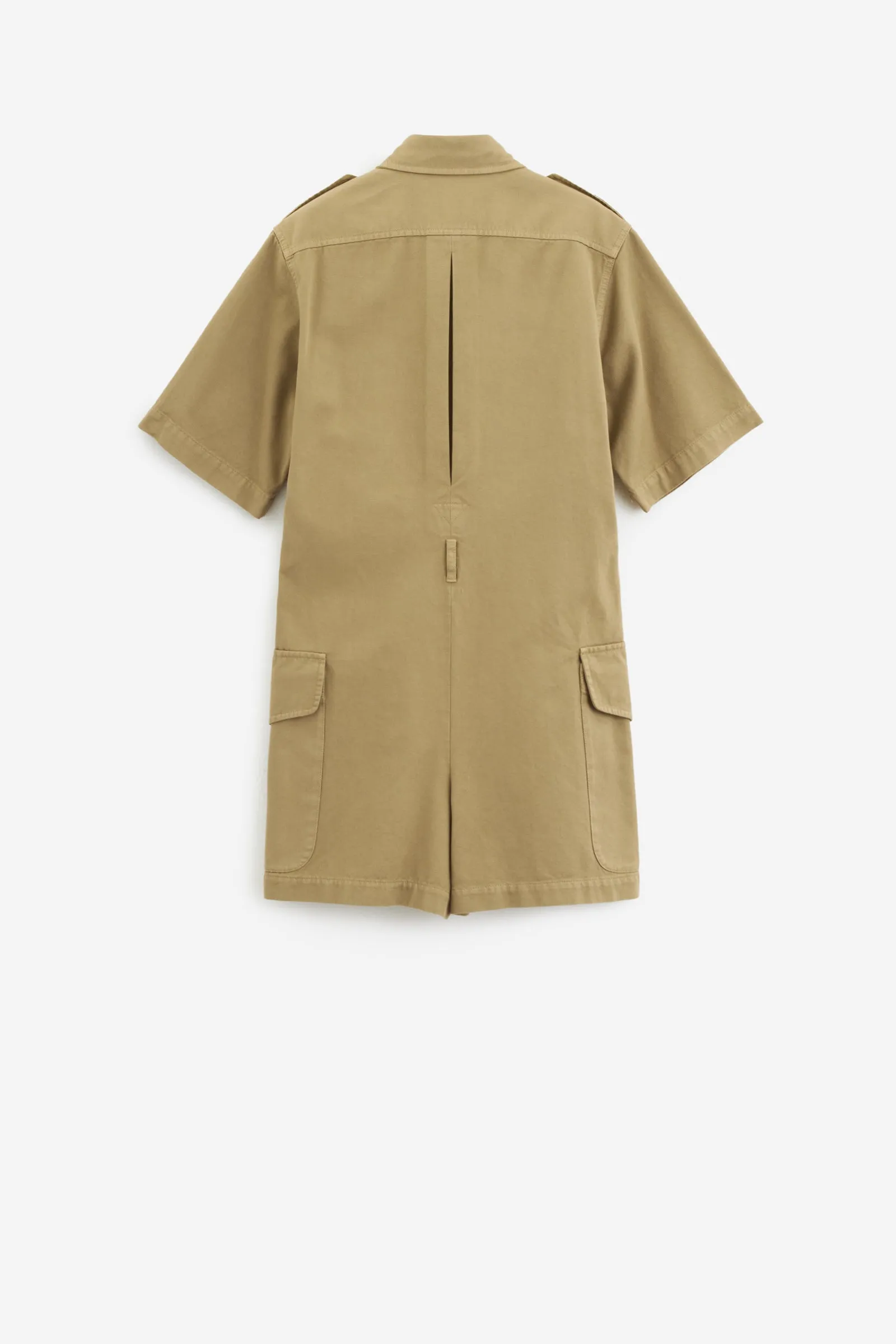 Tuta in cotone beige