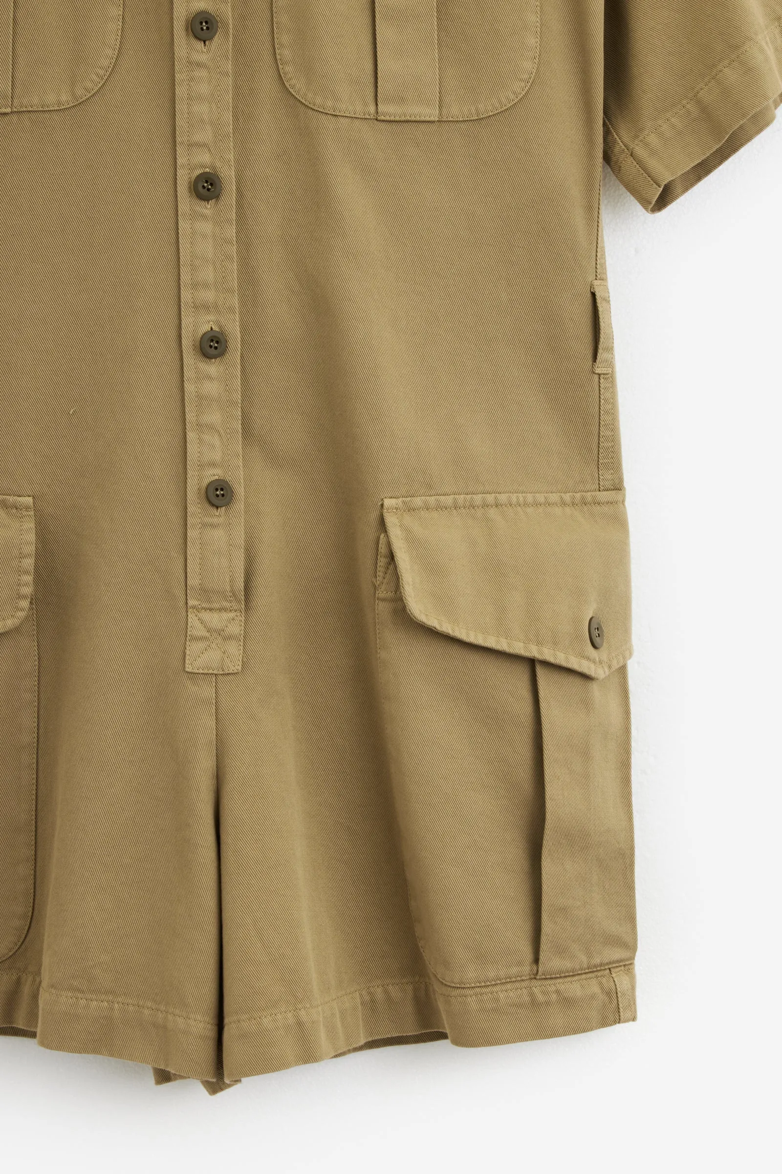 Tuta in cotone beige