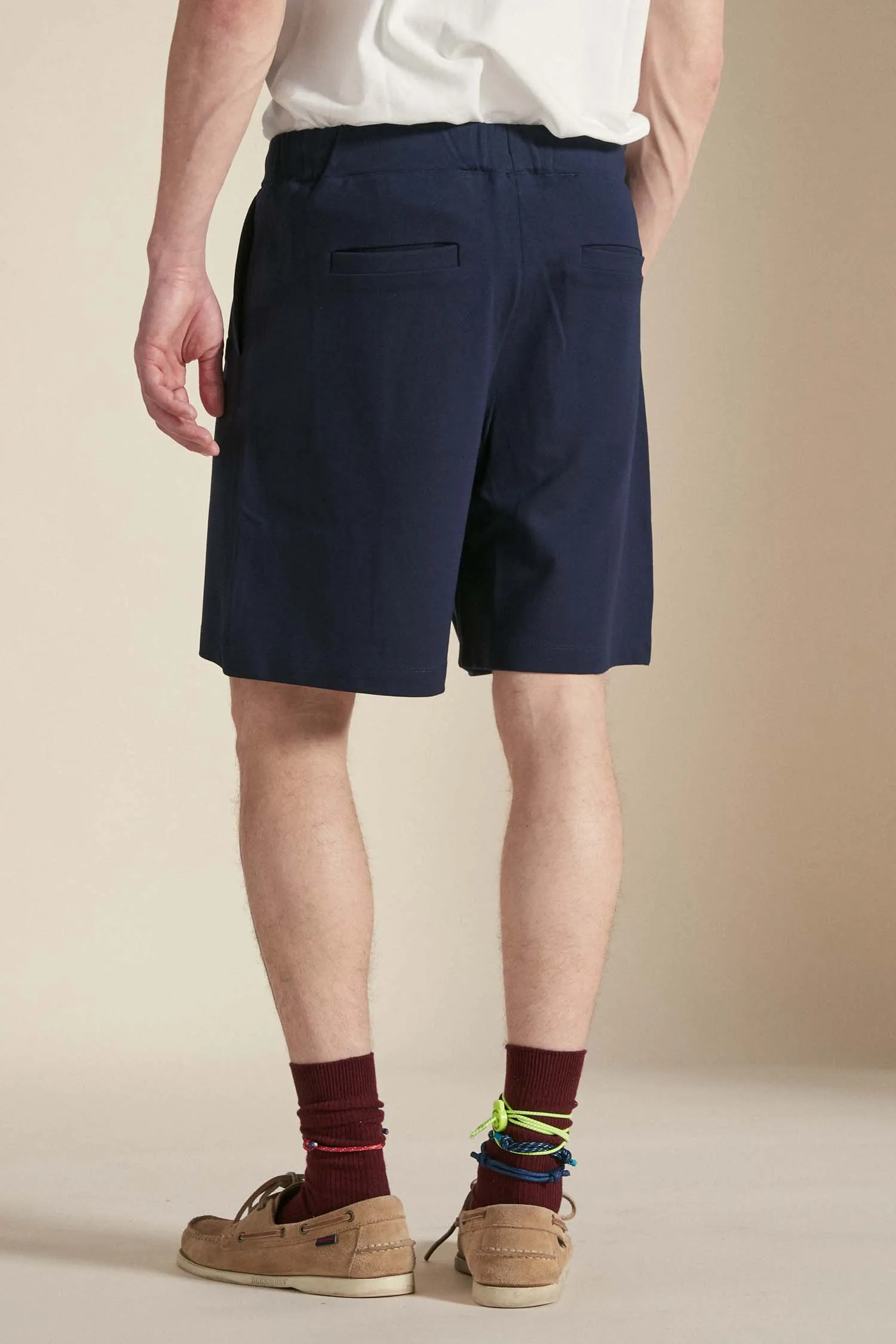 VULCAN – Pantaloncino blu in tech fleece