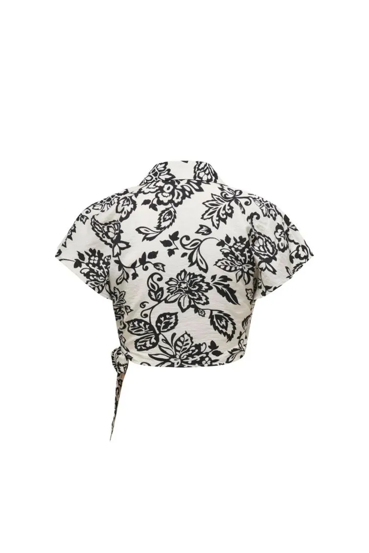 W CAMICIA 15323875 59405_30165 BLK FLWR-BLK FLWR WMN