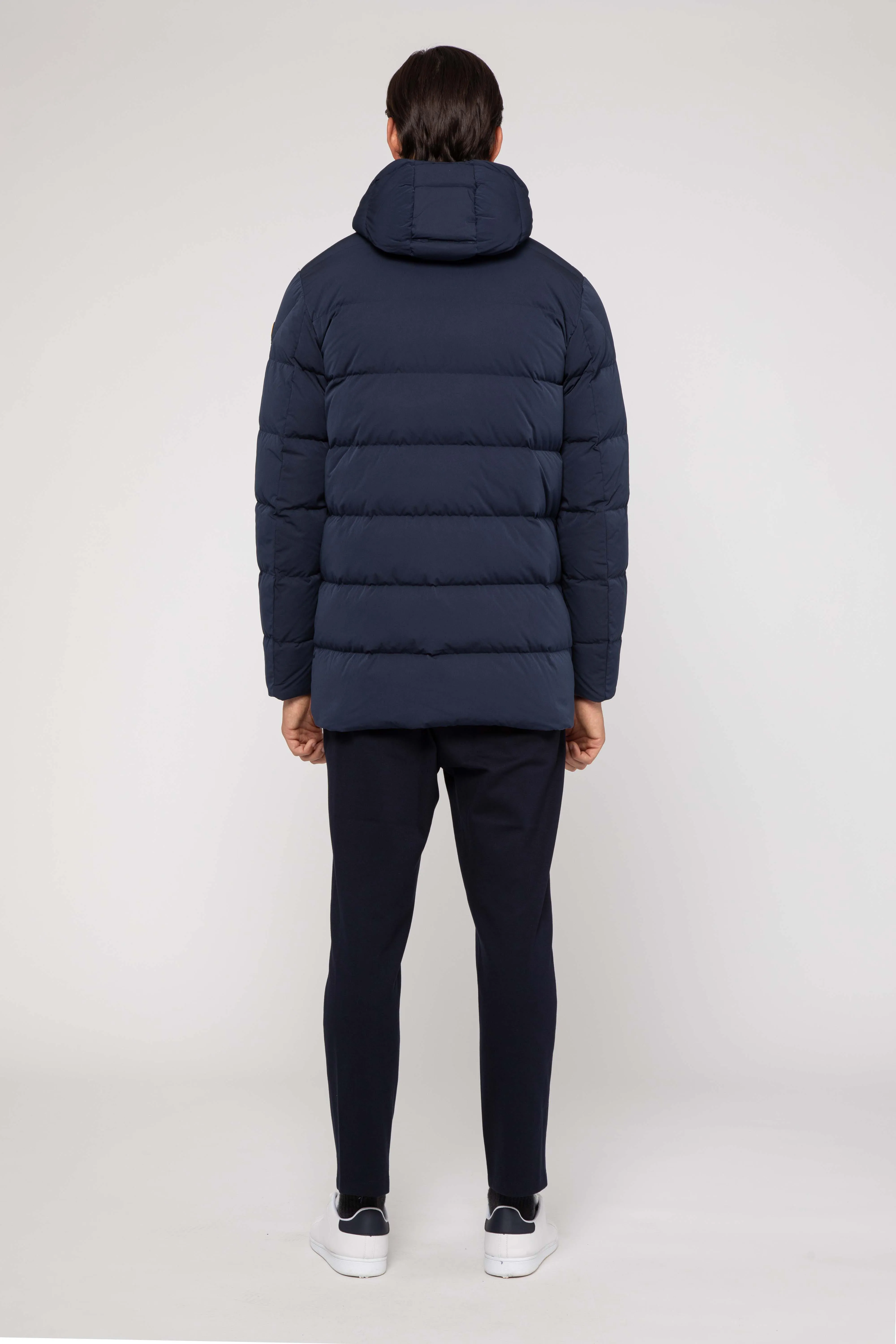 WINTER LONG BLUE FULL ZIP DOWN JACKET