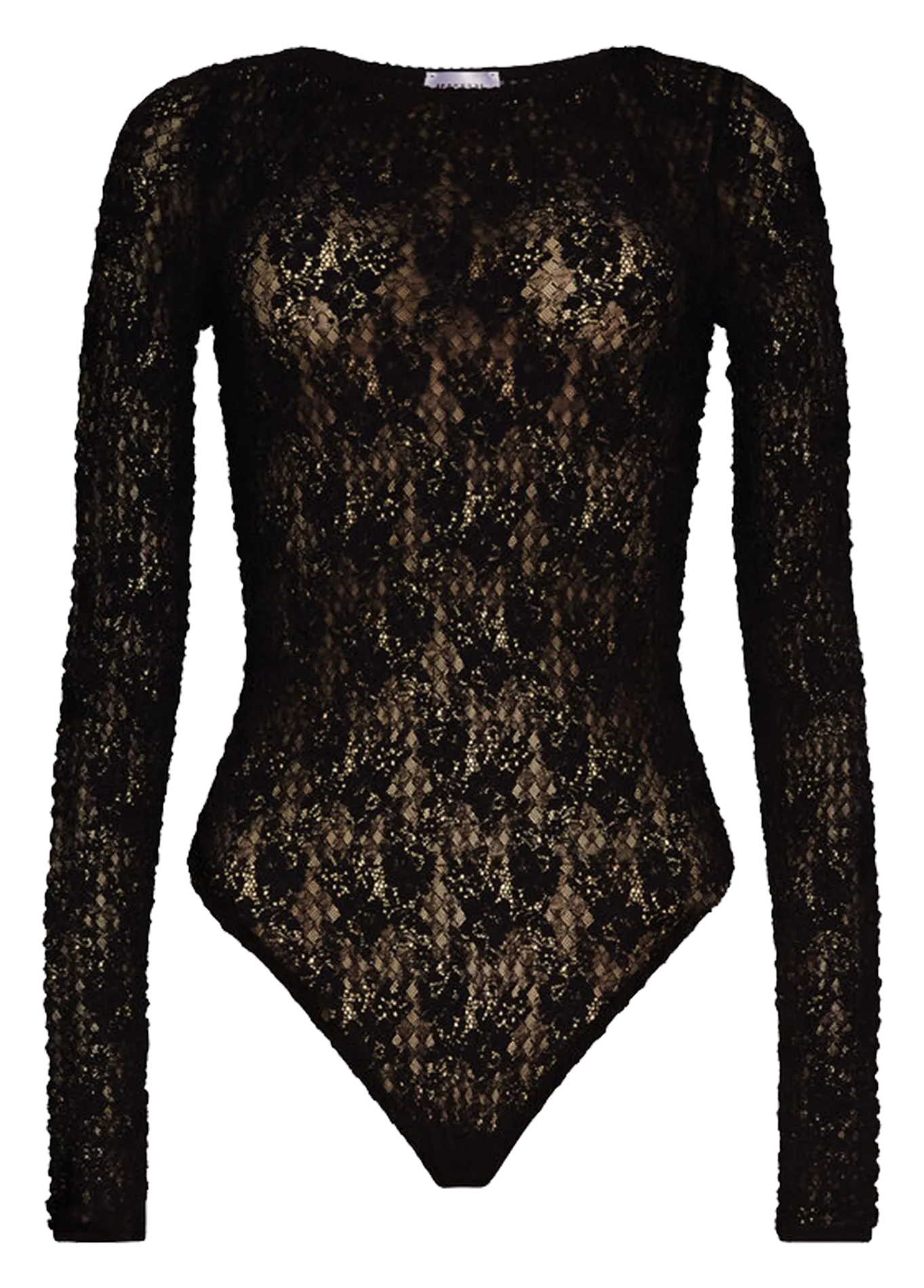  WOLFORD   Body maniche lunghe in pizzo | Nero