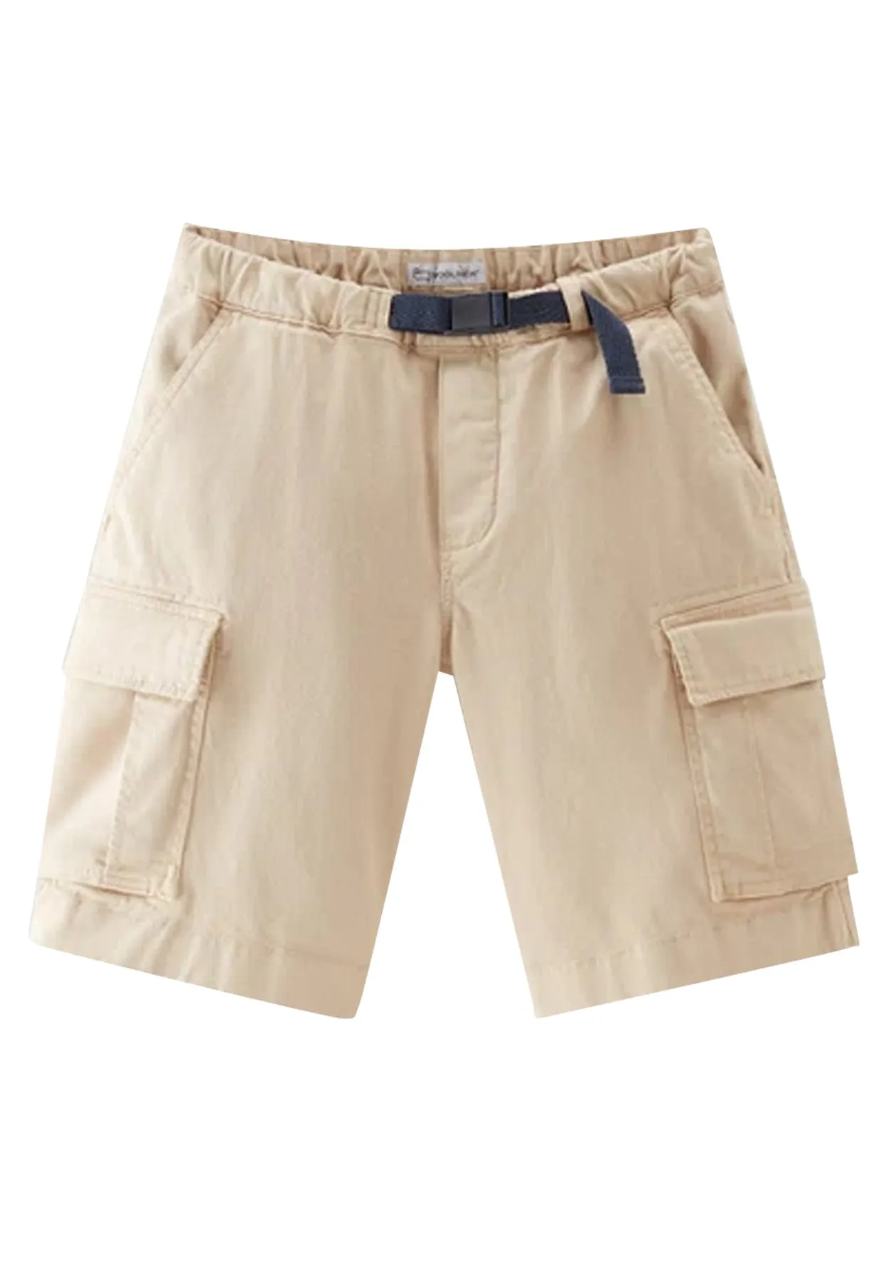 Woolrich bermuda beige bambino in cotone