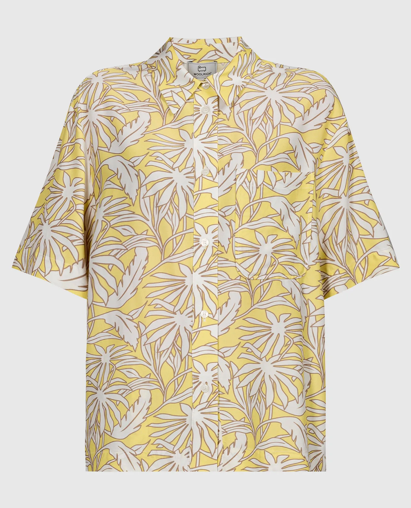 Woolrich Blusa stampata gialla CFWWSI0182FRUT3704