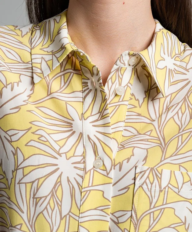 Woolrich Blusa stampata gialla CFWWSI0182FRUT3704