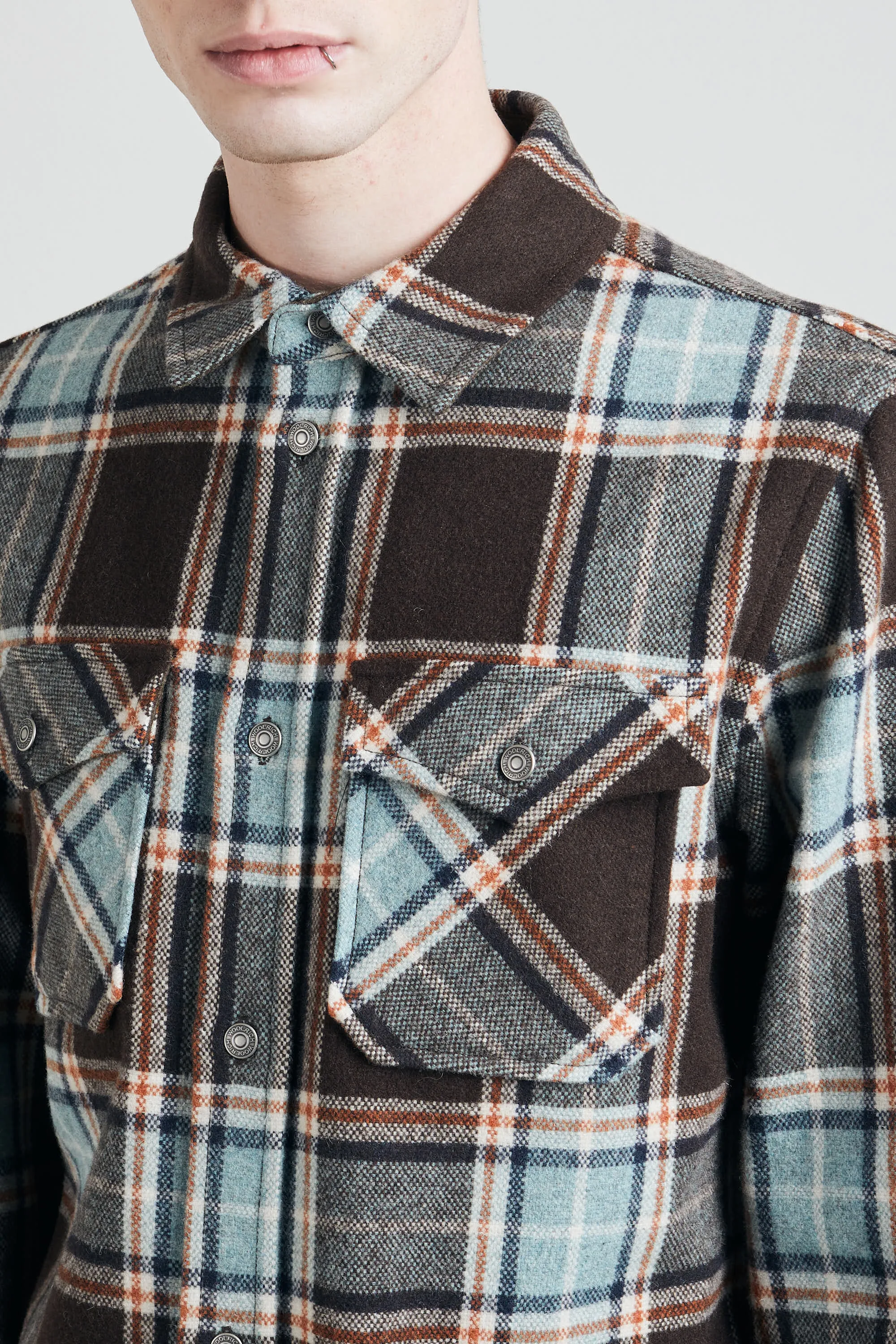 Woolrich Camicia Over Alaskan Melton Uomo