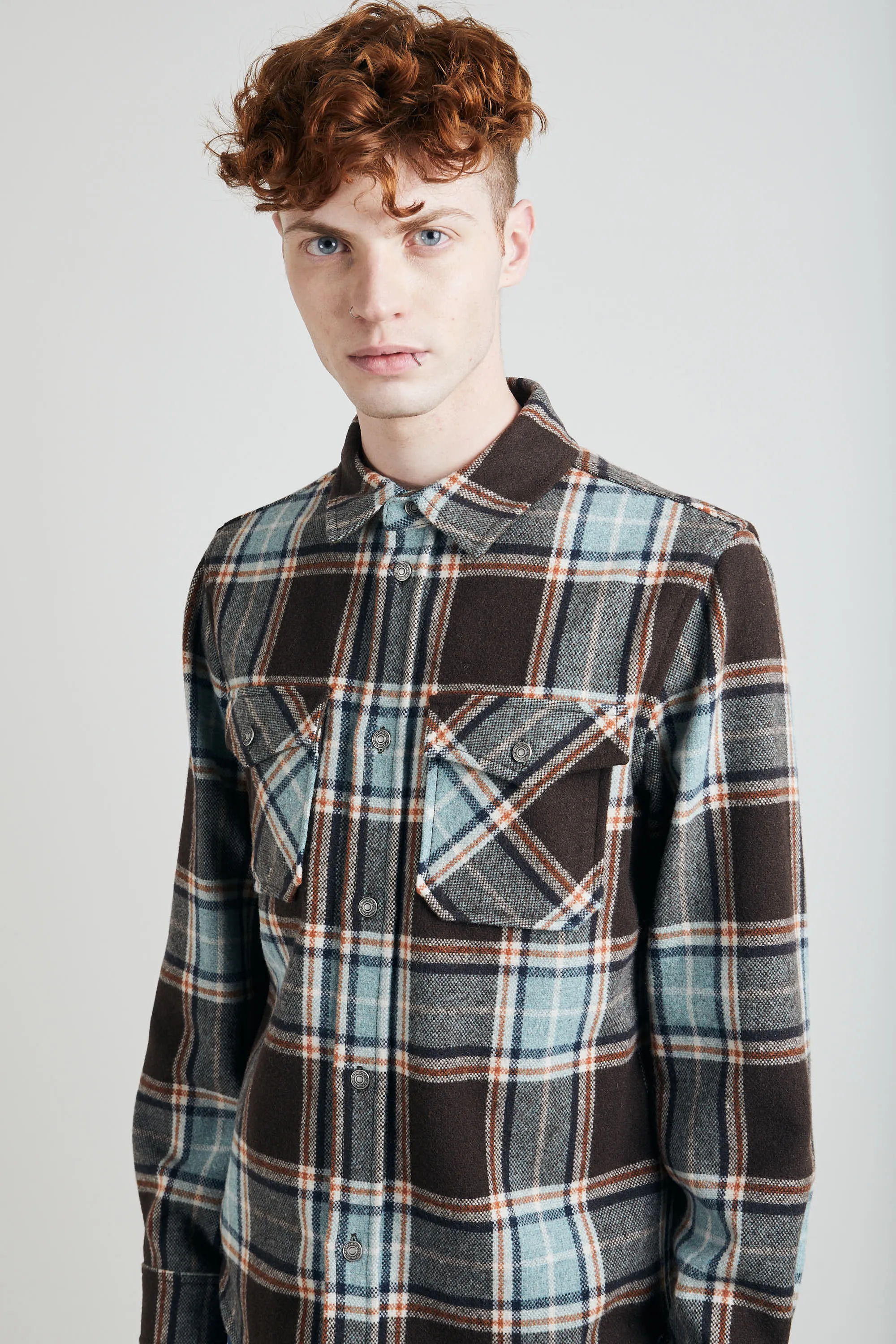 Woolrich Camicia Over Alaskan Melton Uomo