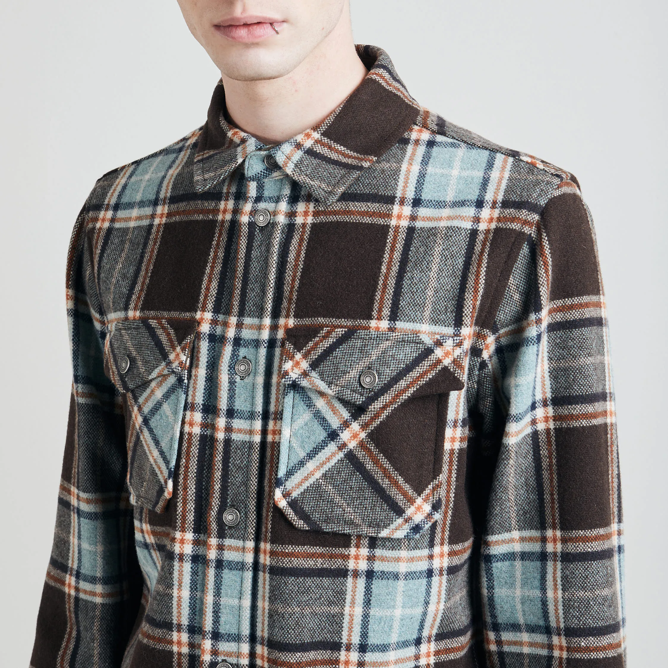 Woolrich Camicia Over Alaskan Melton Uomo