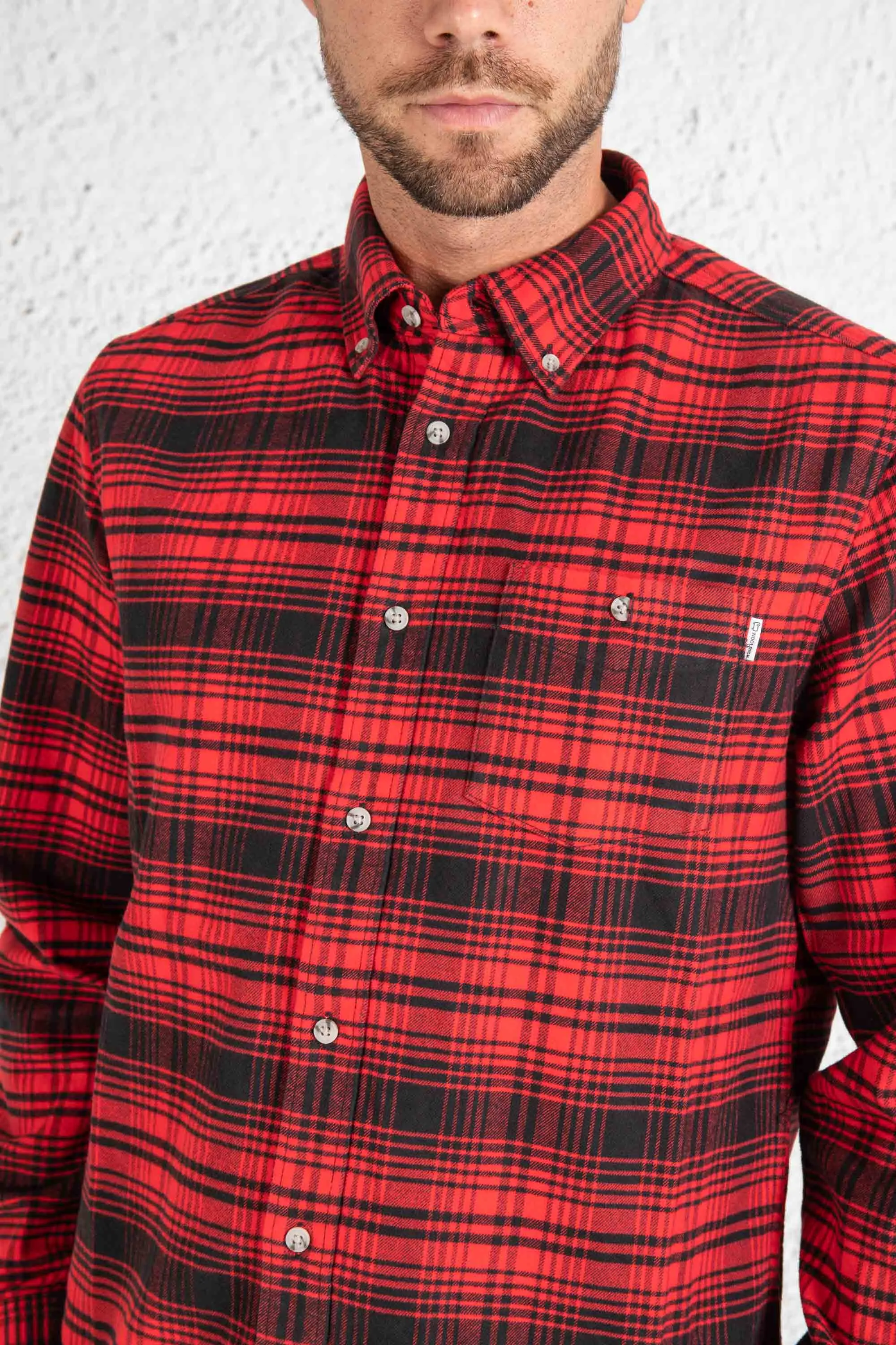 Woolrich Camicia Traditional Flannel Rosso Uomo