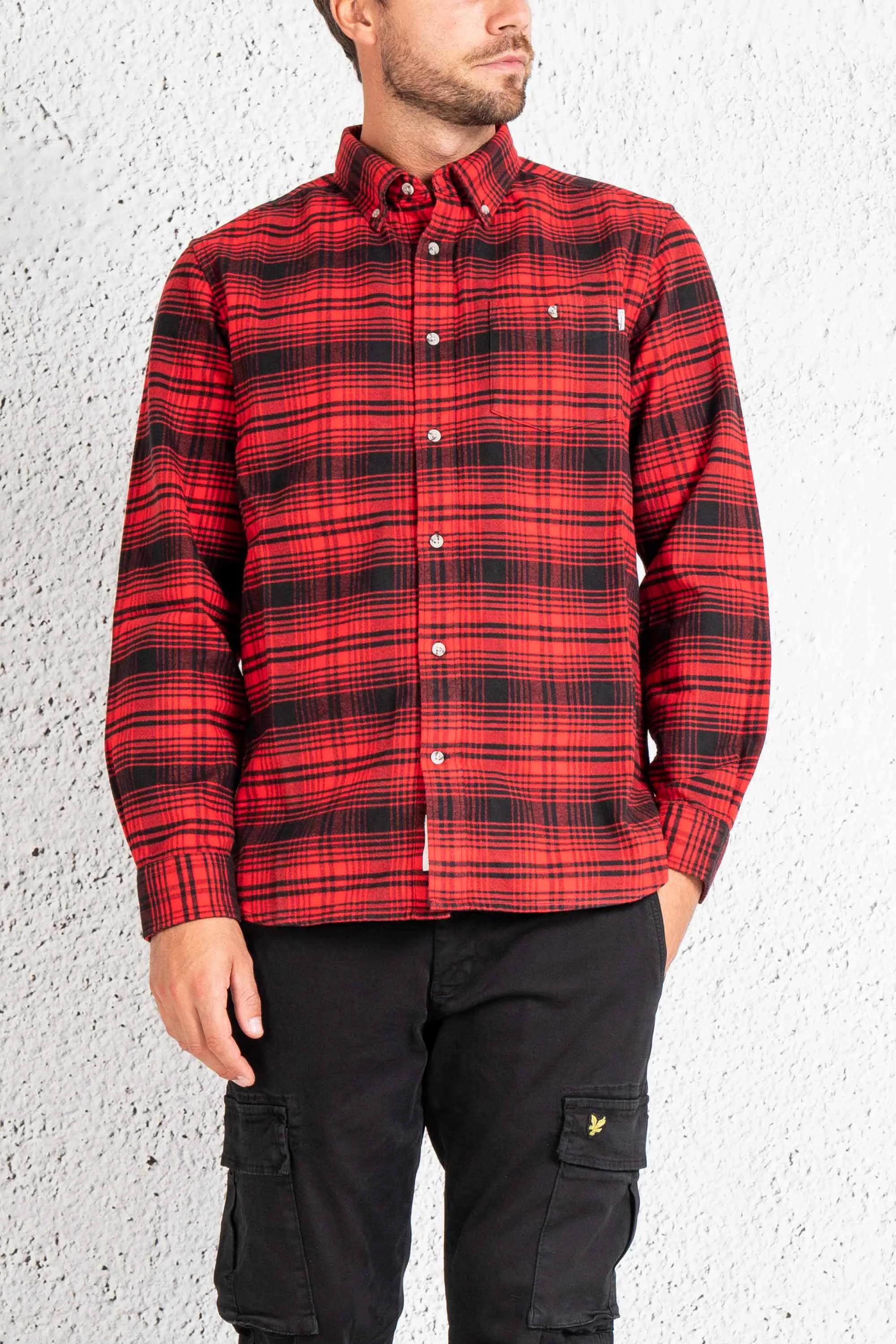 Woolrich Camicia Traditional Flannel Rosso Uomo