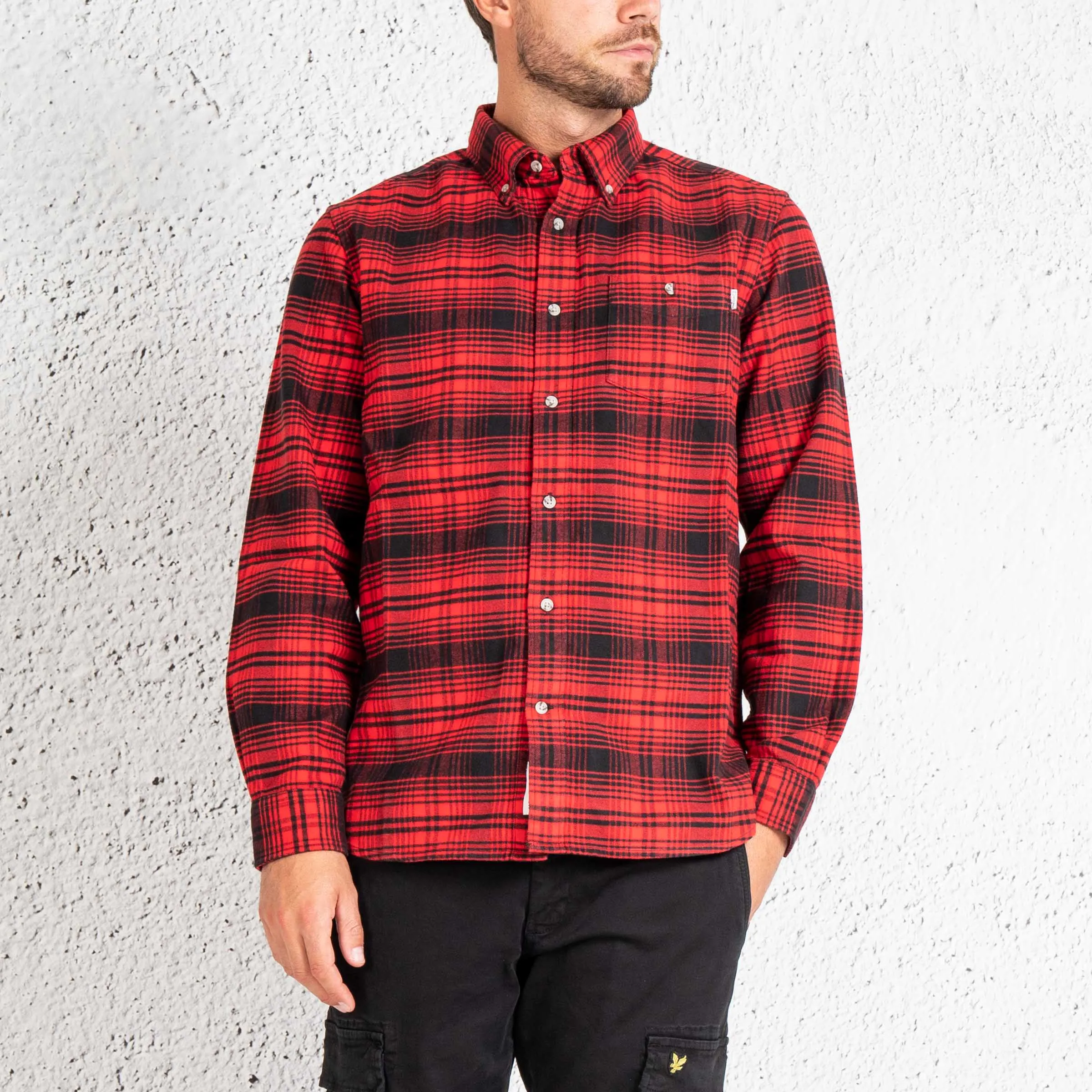 Woolrich Camicia Traditional Flannel Rosso Uomo