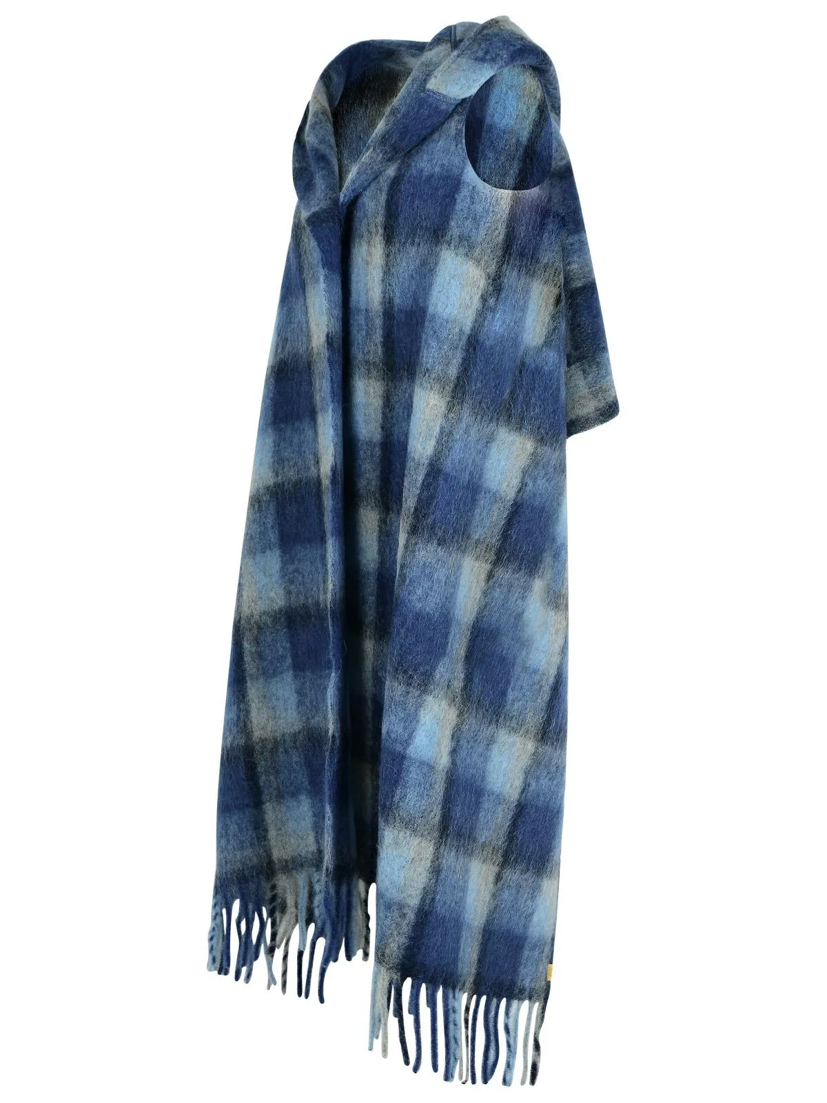 Woolrich John Rich & Bros Blue Alpaca Blend Cape