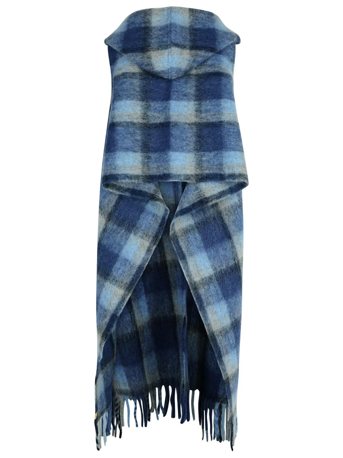 Woolrich John Rich & Bros Blue Alpaca Blend Cape
