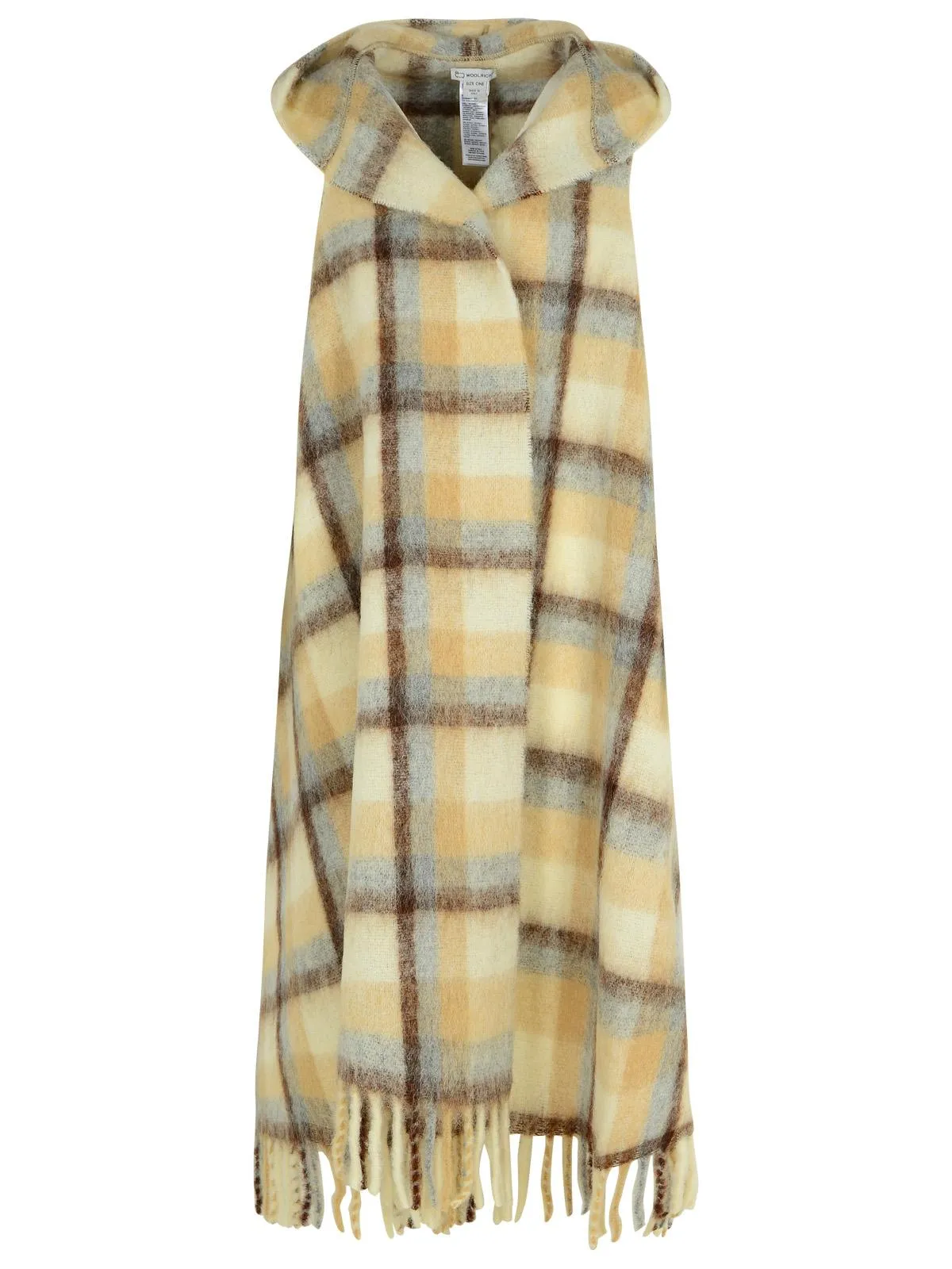 Woolrich John Rich & Bros Cream Alpaca Blend Cape