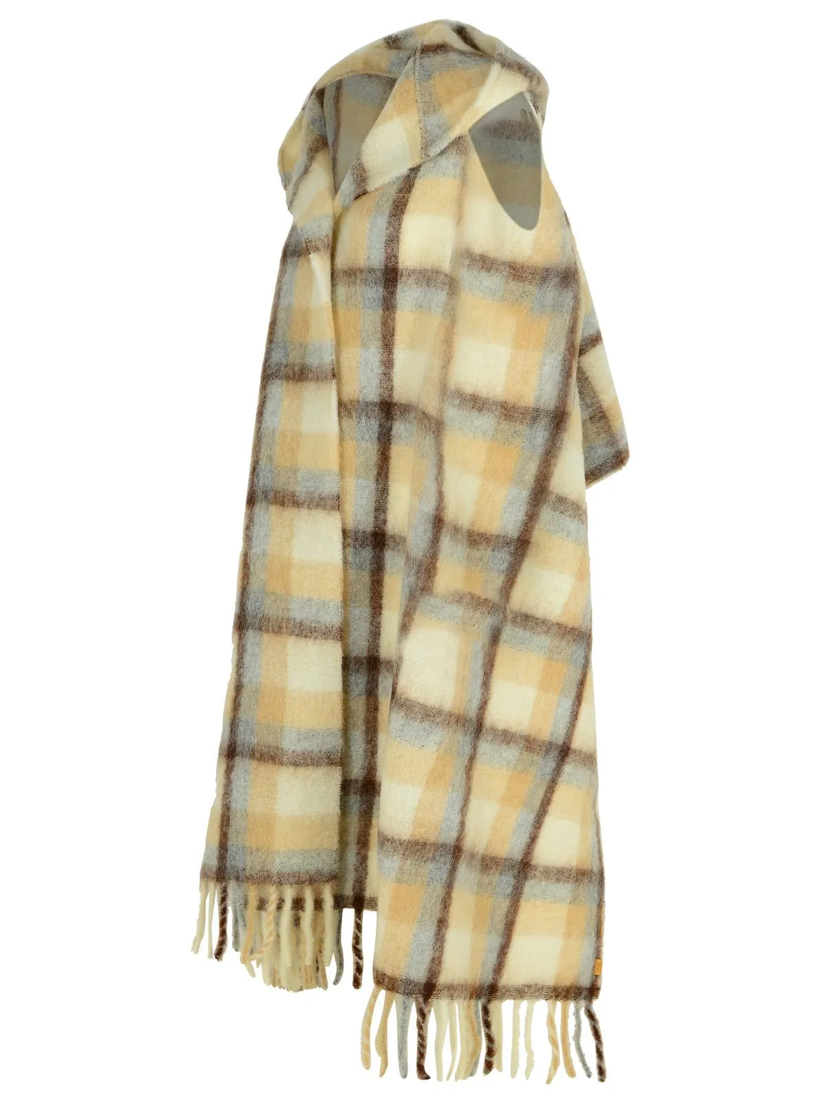 Woolrich John Rich & Bros Cream Alpaca Blend Cape