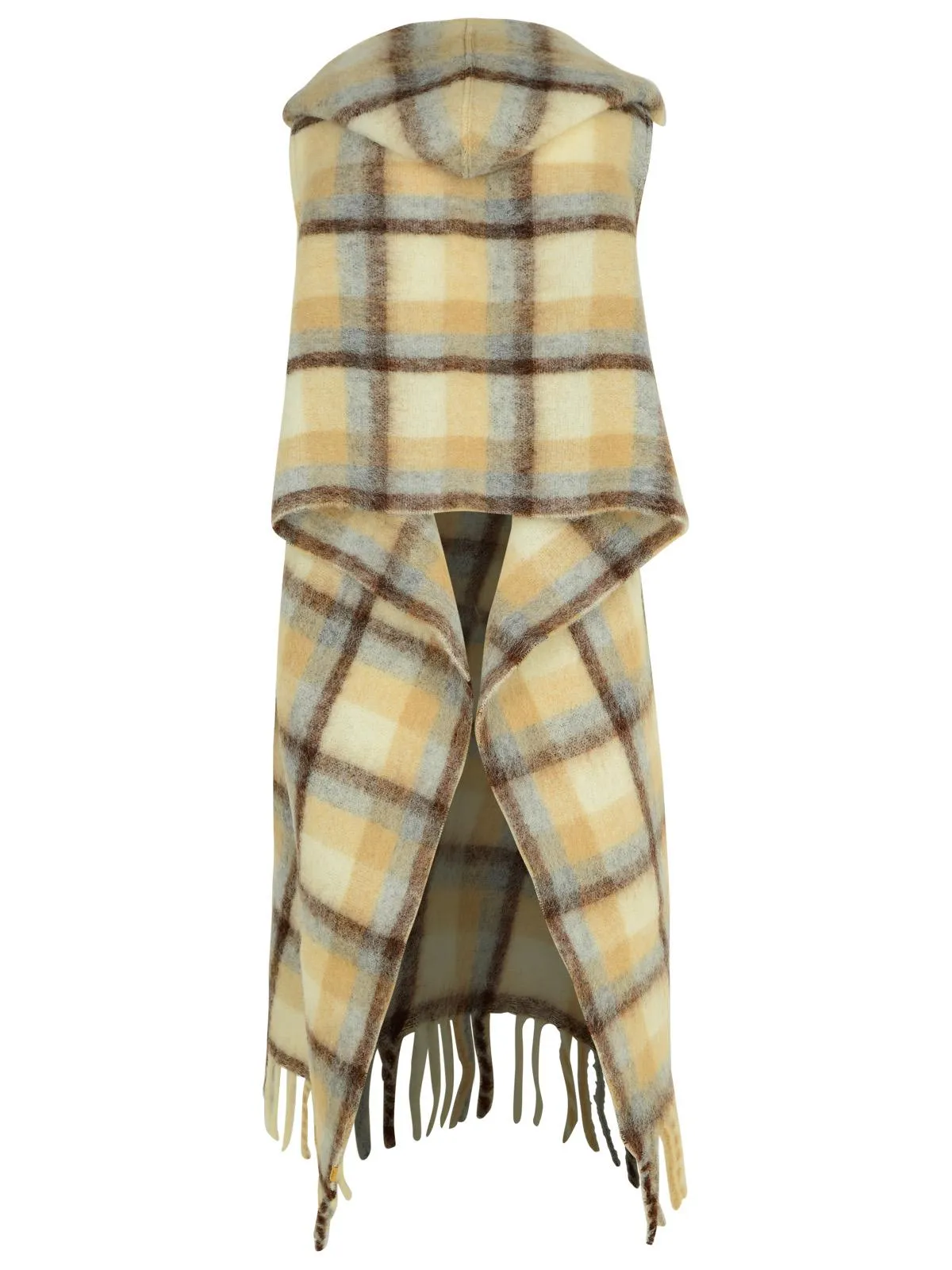 Woolrich John Rich & Bros Cream Alpaca Blend Cape