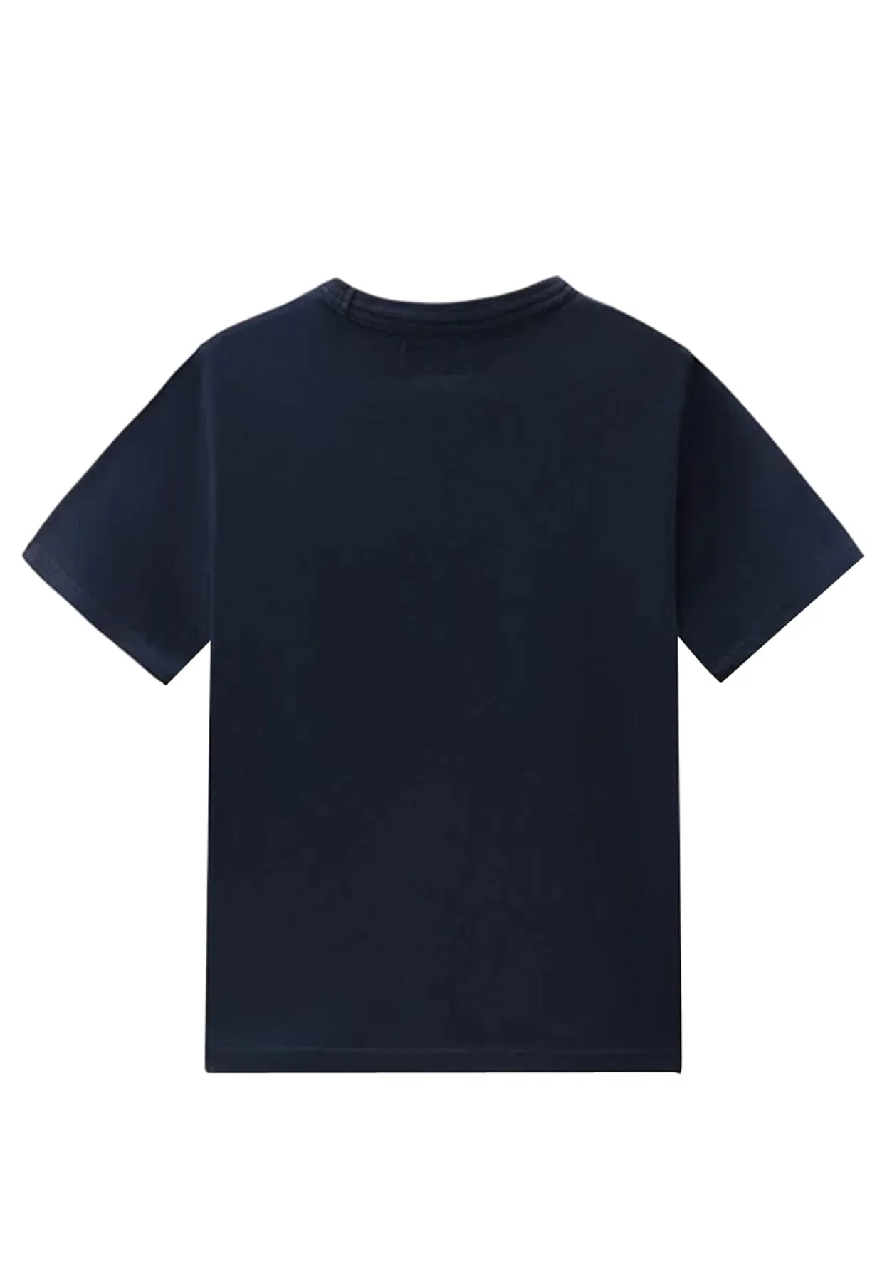 Woolrich kids t-shirt blu bambino in cotone