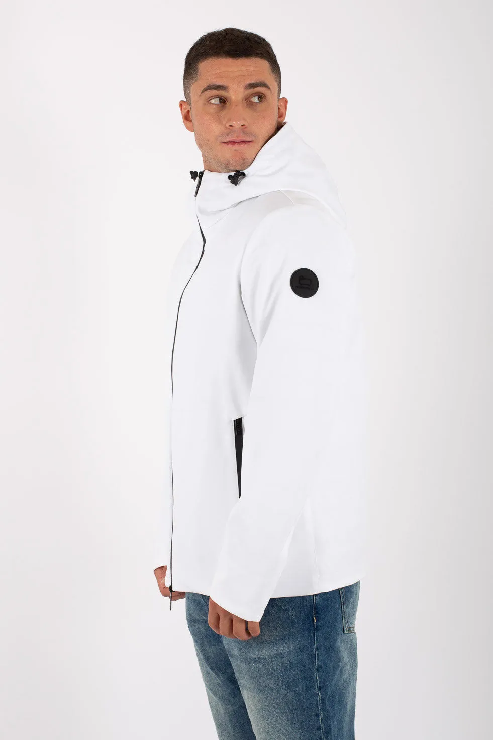Woolrich Pacific Soft Shell Bianco Uomo