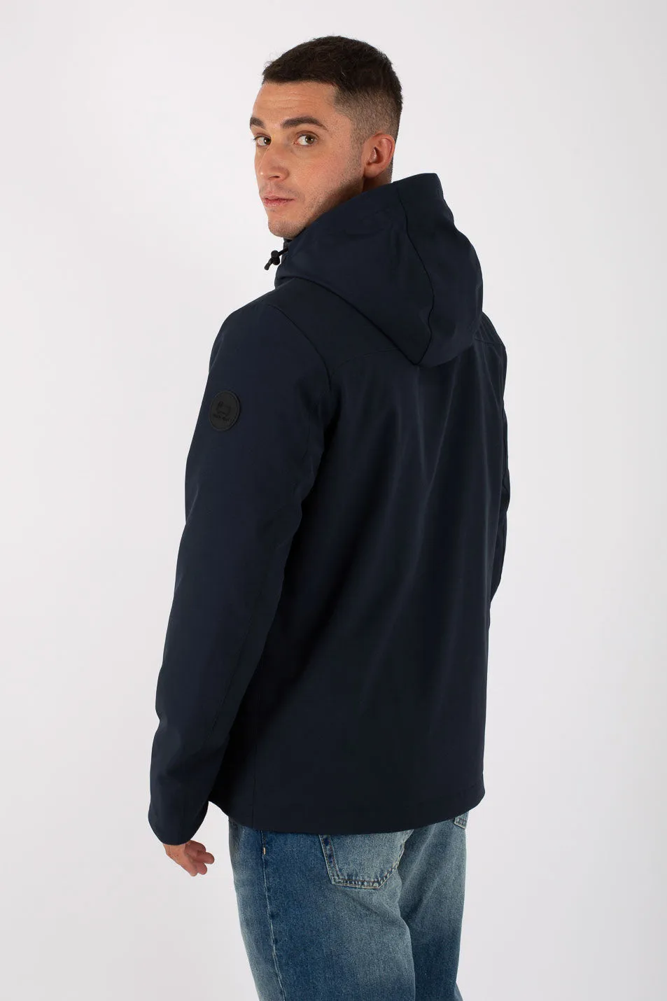 Woolrich Pacific Soft Shell Blu Uomo