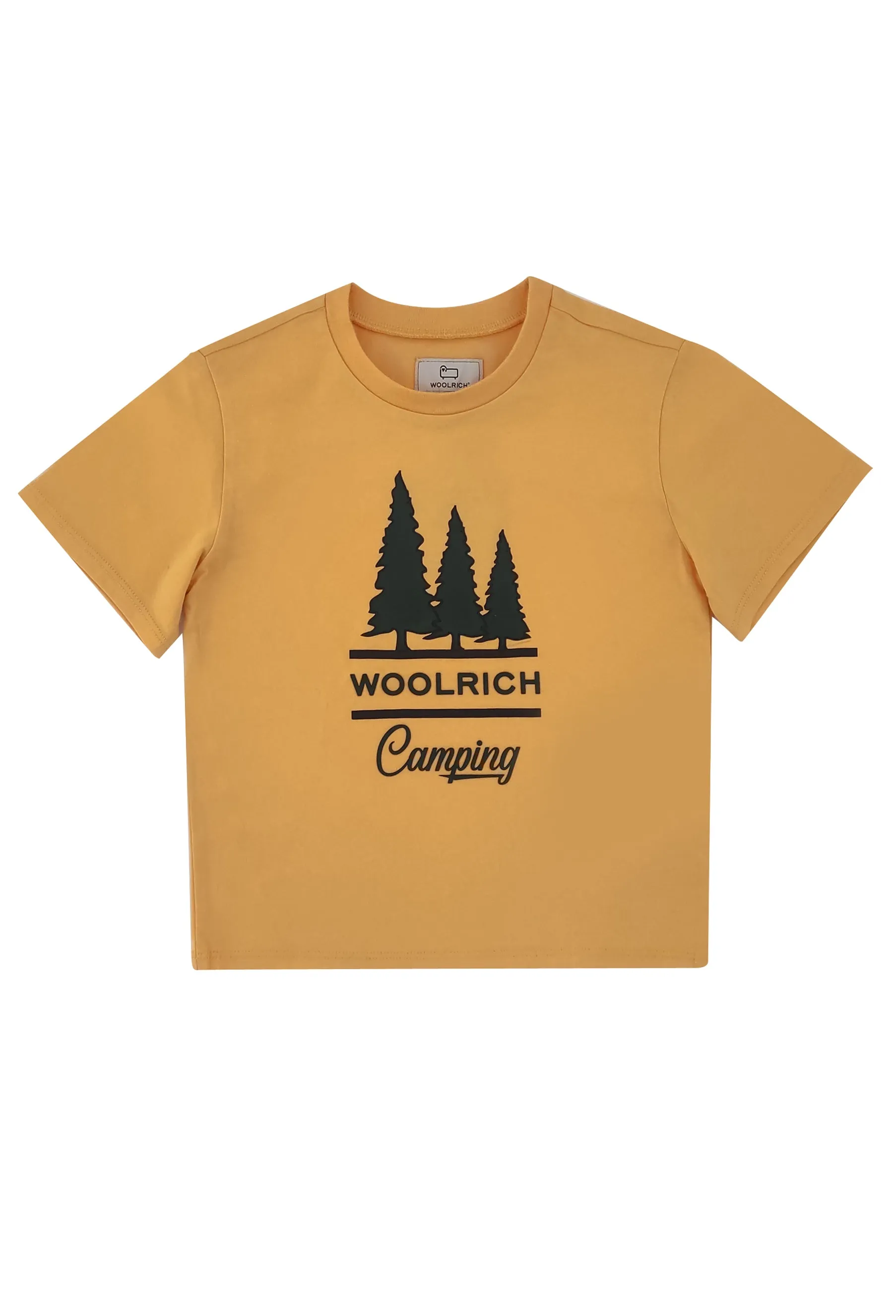 Woolrich T-Shirt ragazzo gialla in cotone